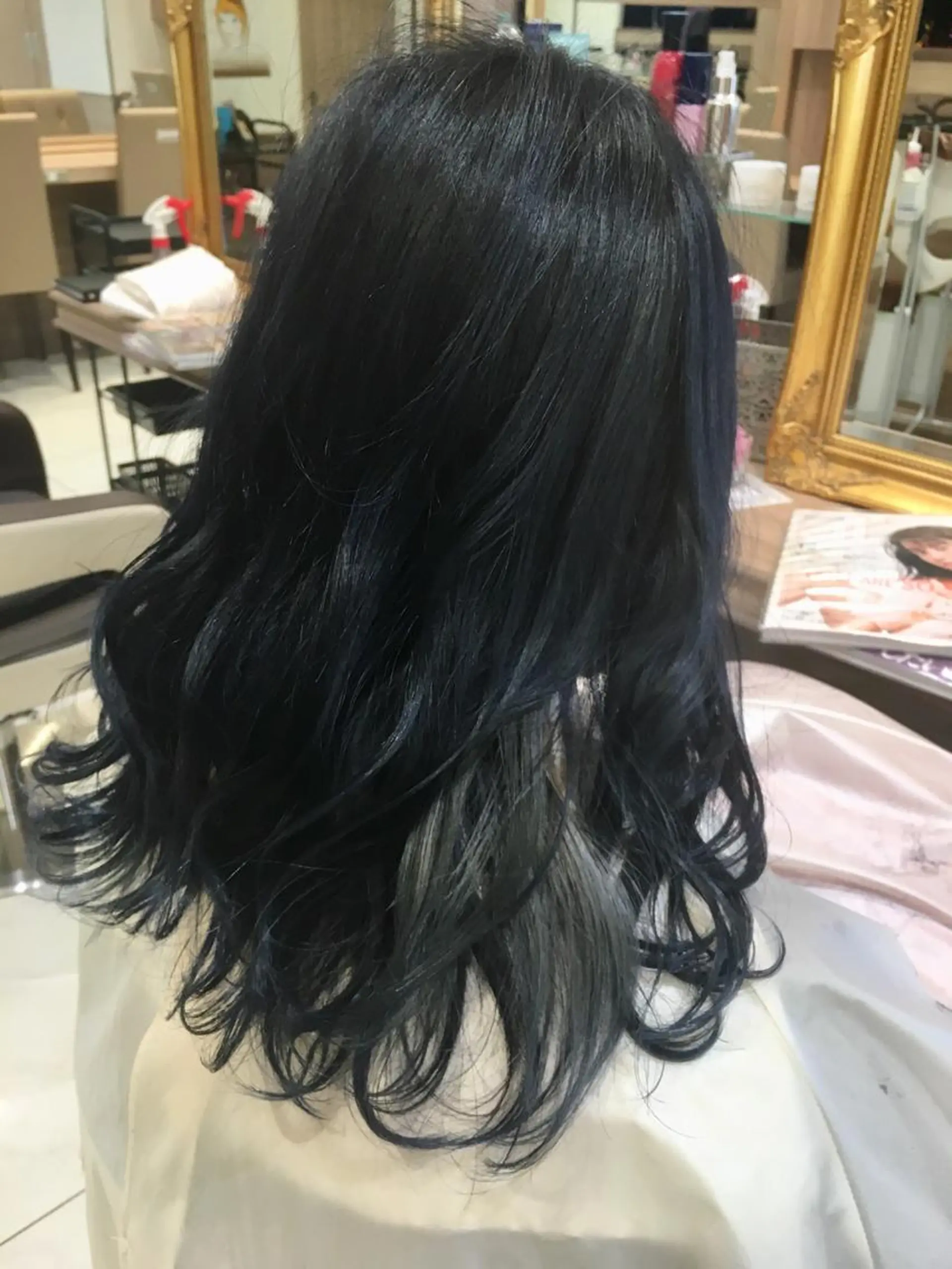 ロング カラー ネイビーカラー ヘアカラー トリートメント tuki yokohama所属・店長 小池アキトのヘアスタイル