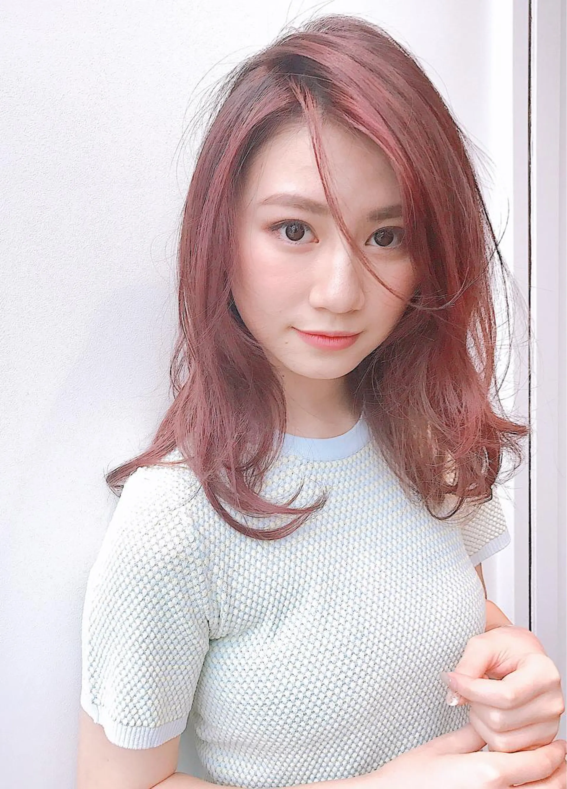 セミロング セミロングパーマ Lond enikaのヘアスタイル