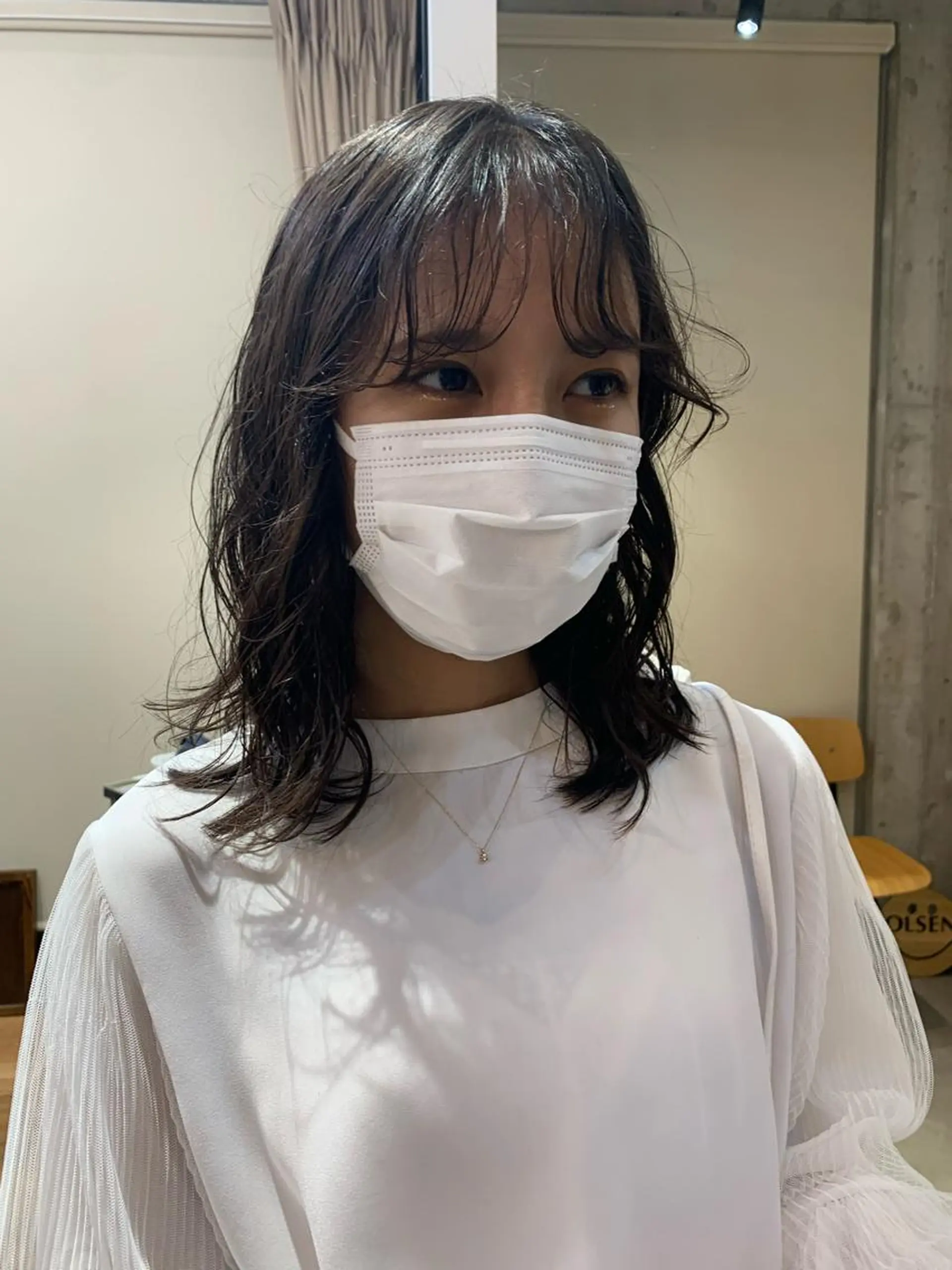 ミディアム パーマ カット パーマ 表参道OLSEN✂︎ nanamiのヘアスタイル