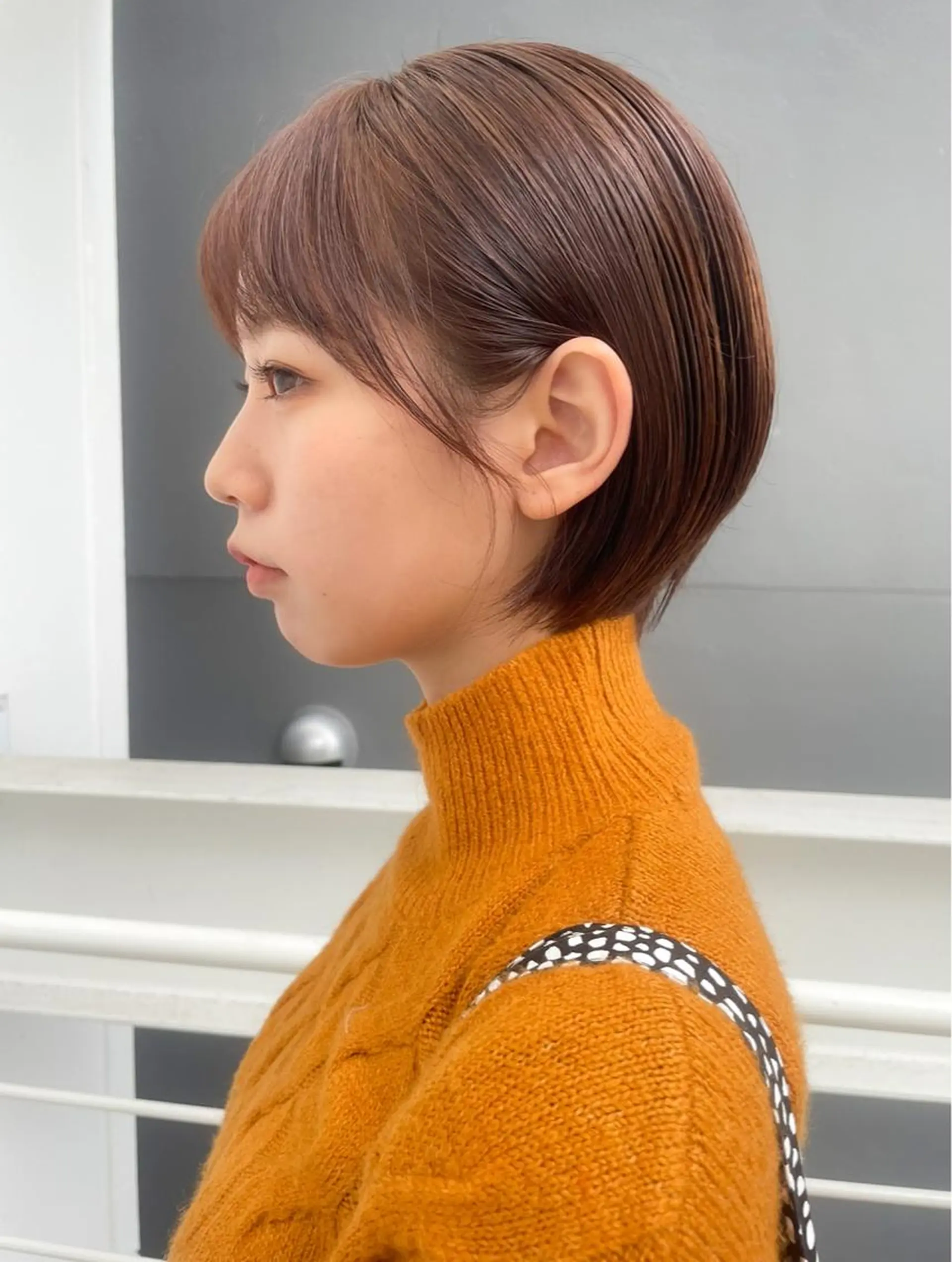 ショート ボブ デート ハイライト 髪質改善 韓国風ヘア カット ヘアカラー トリートメント 【20代ダメージ毛に 髪質改善】のヘアスタイル