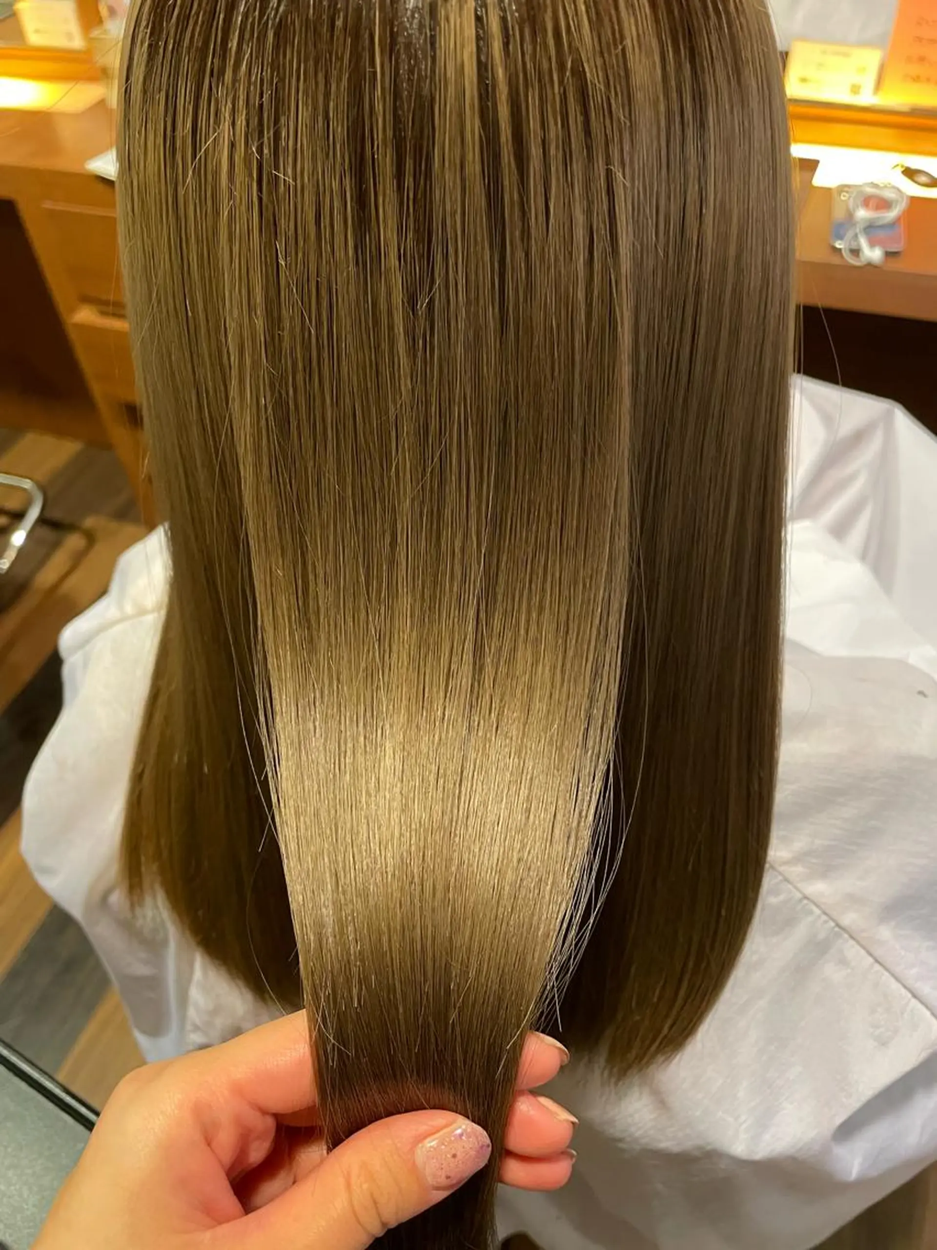 ロング カラー トリートメント みねぎし ふうかのヘアスタイル