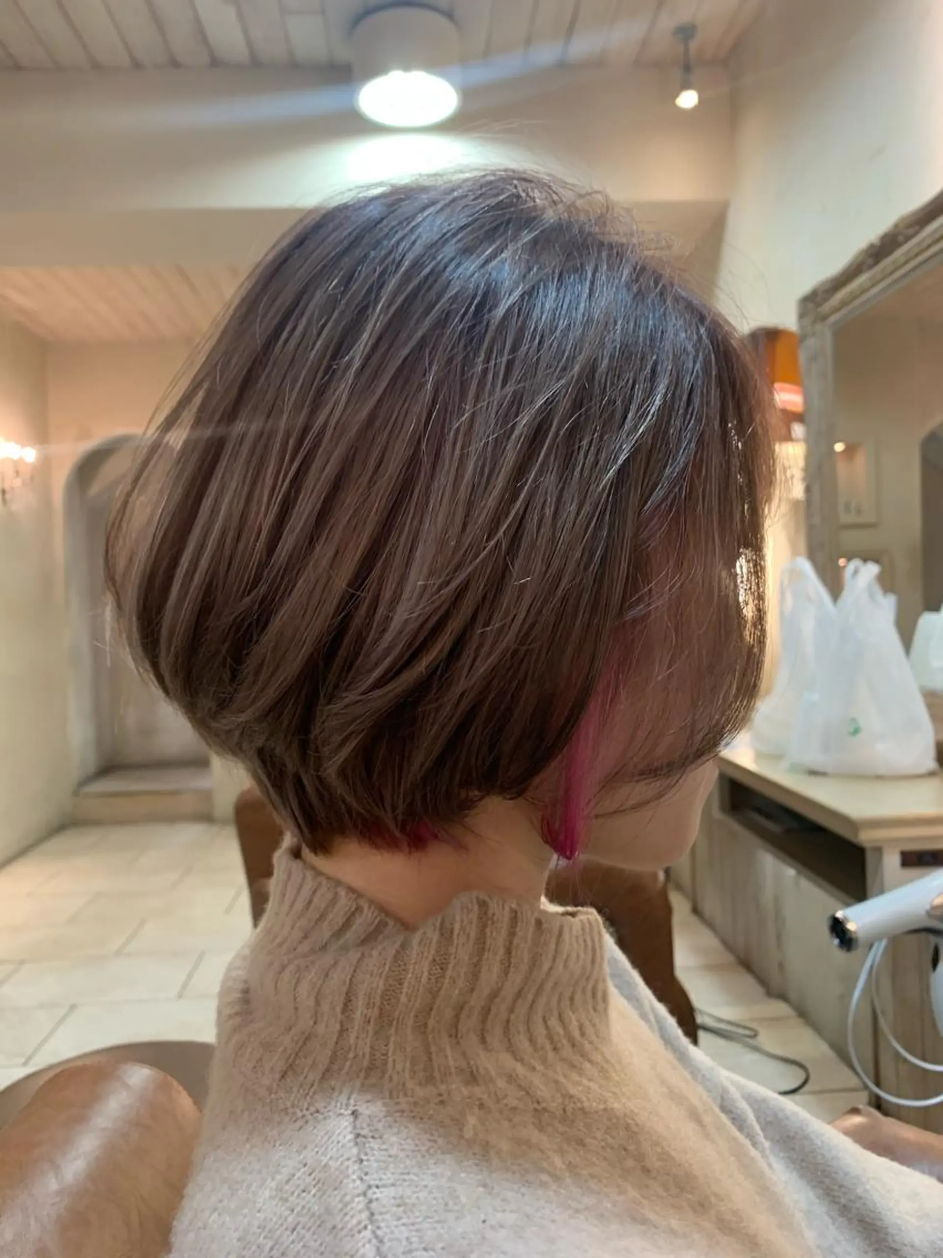 ショート カラー ショートヘア トリートメント ヘッドスパ 森 早希絵のヘアスタイル