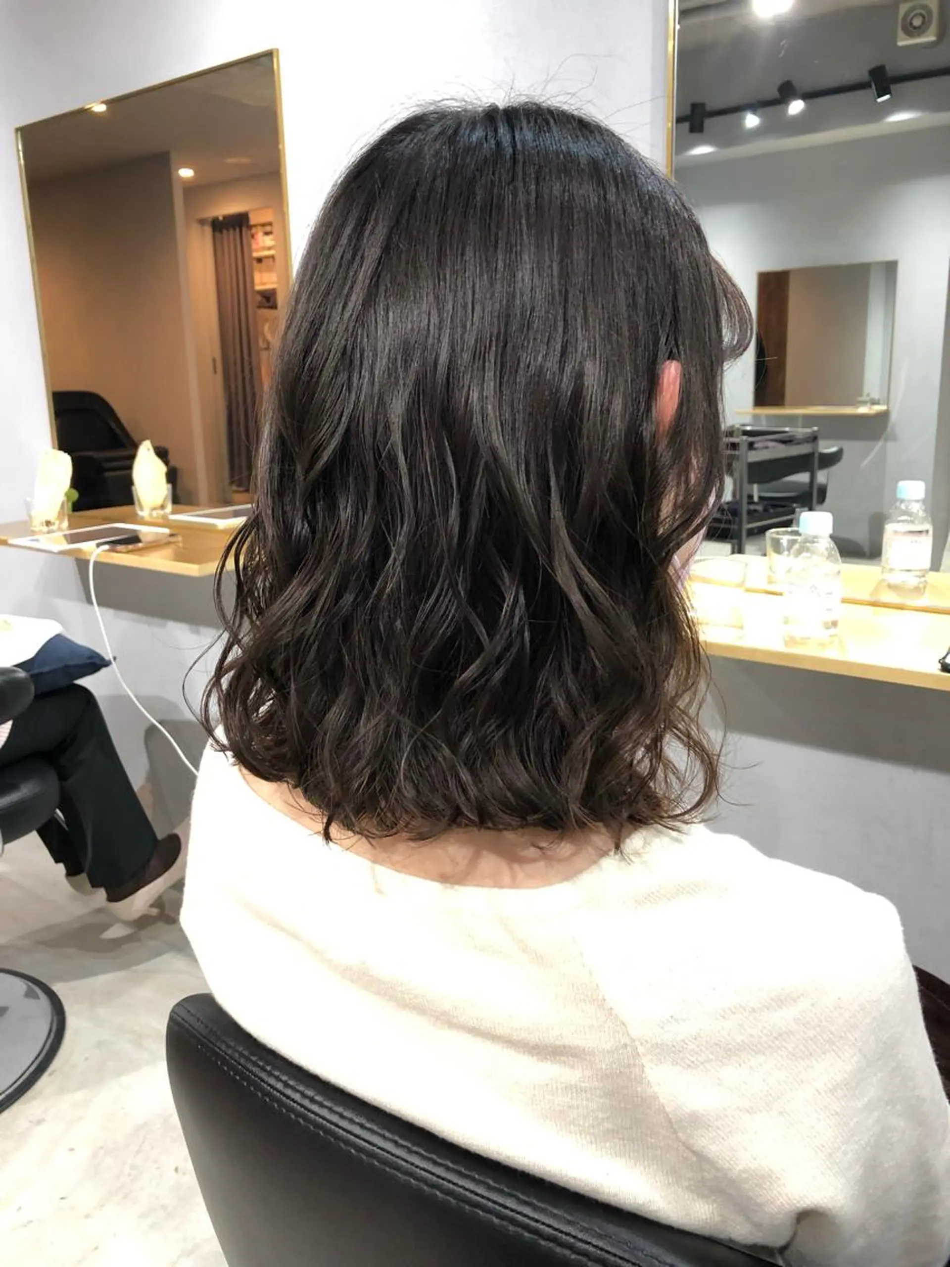 ミディアム パーマ ミディアムパーマ デジタルパーマ カット パーマ トリートメント 【arc】Ruri コテ巻き風パーマのヘアスタイル