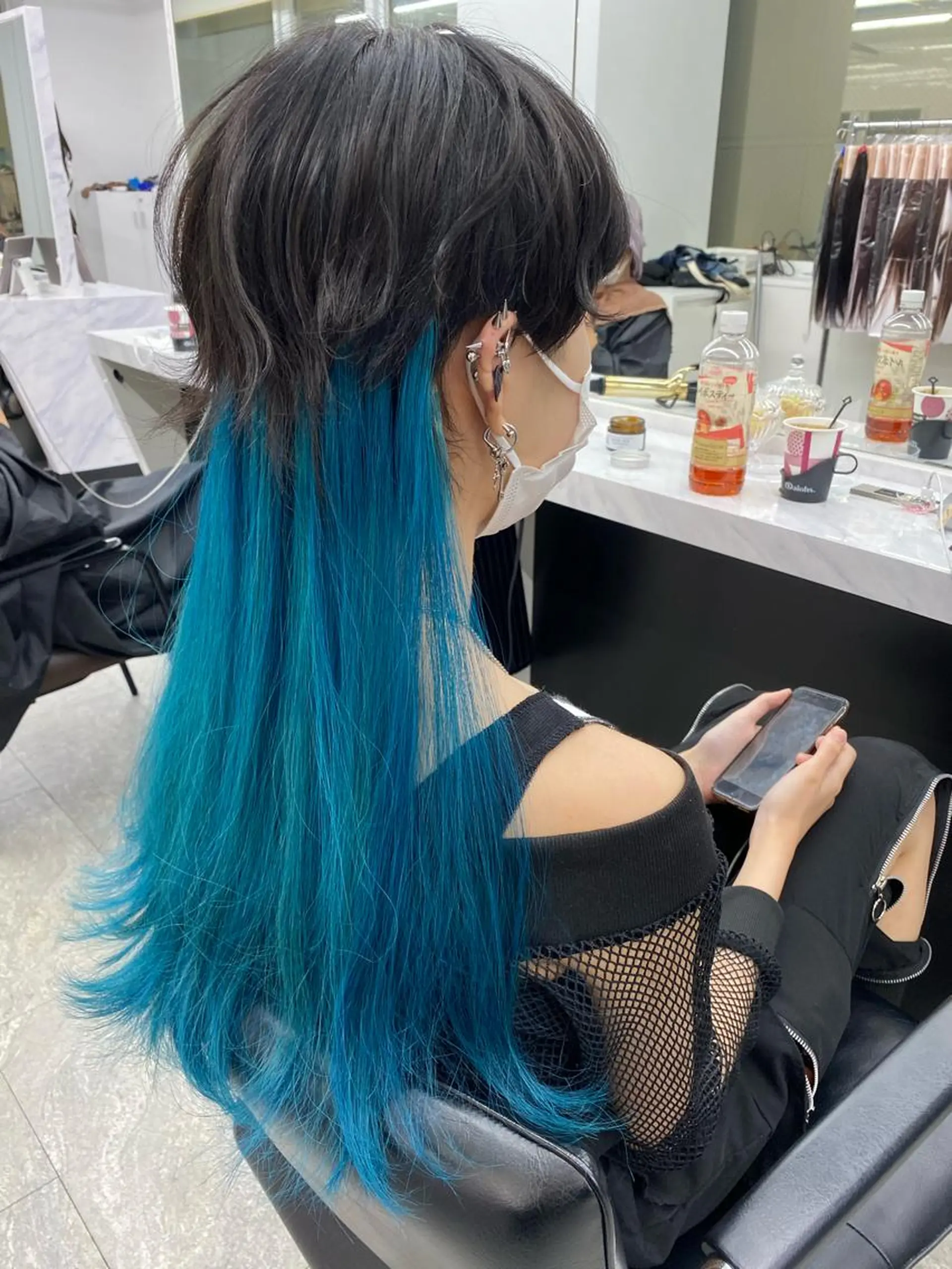 ロング カラー エクステ ヘアカラー エクステ grow所属・🧡YUKA🧡 渋谷/プルエクステのヘアスタイル