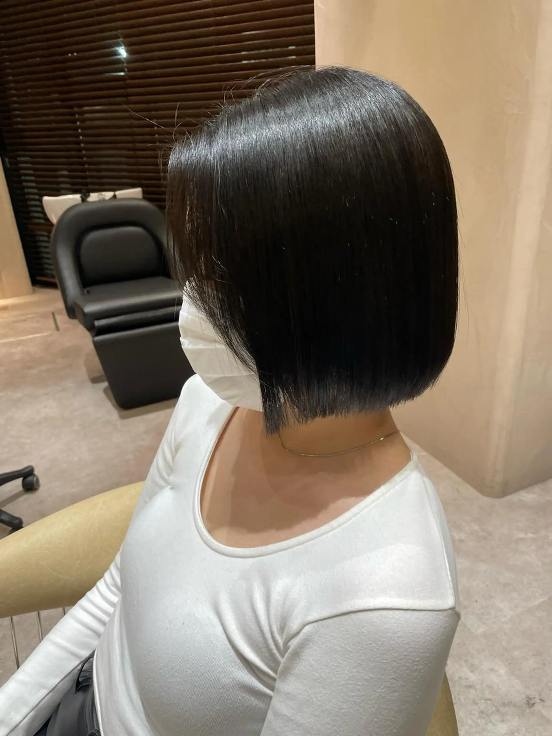 ショート 切りっぱなしボブ ボブ カット ヘアカラー トリートメント HAVANA MIZUKIのヘアスタイル