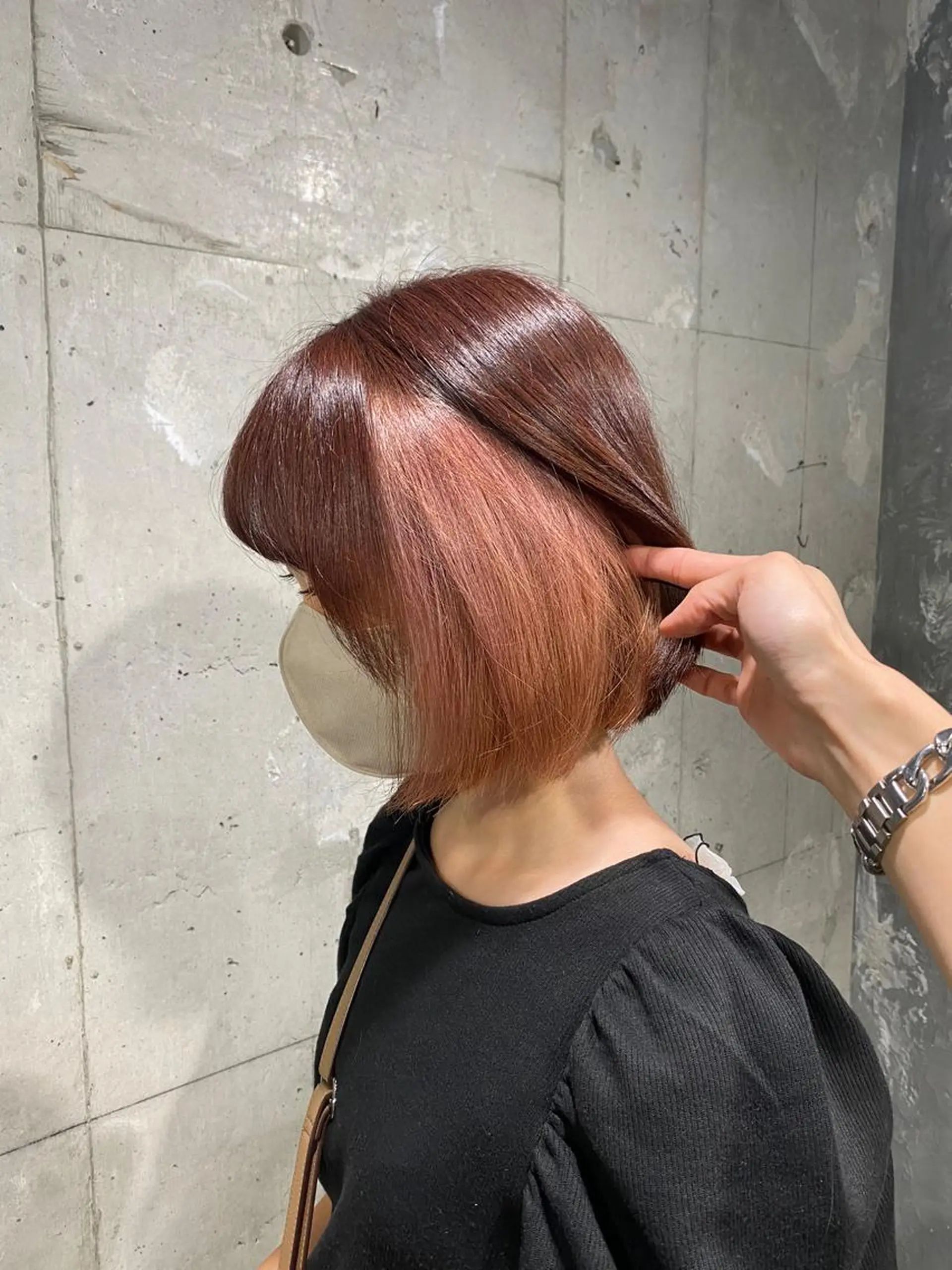 ミディアム カラー EGO Top stylistのヘアスタイル