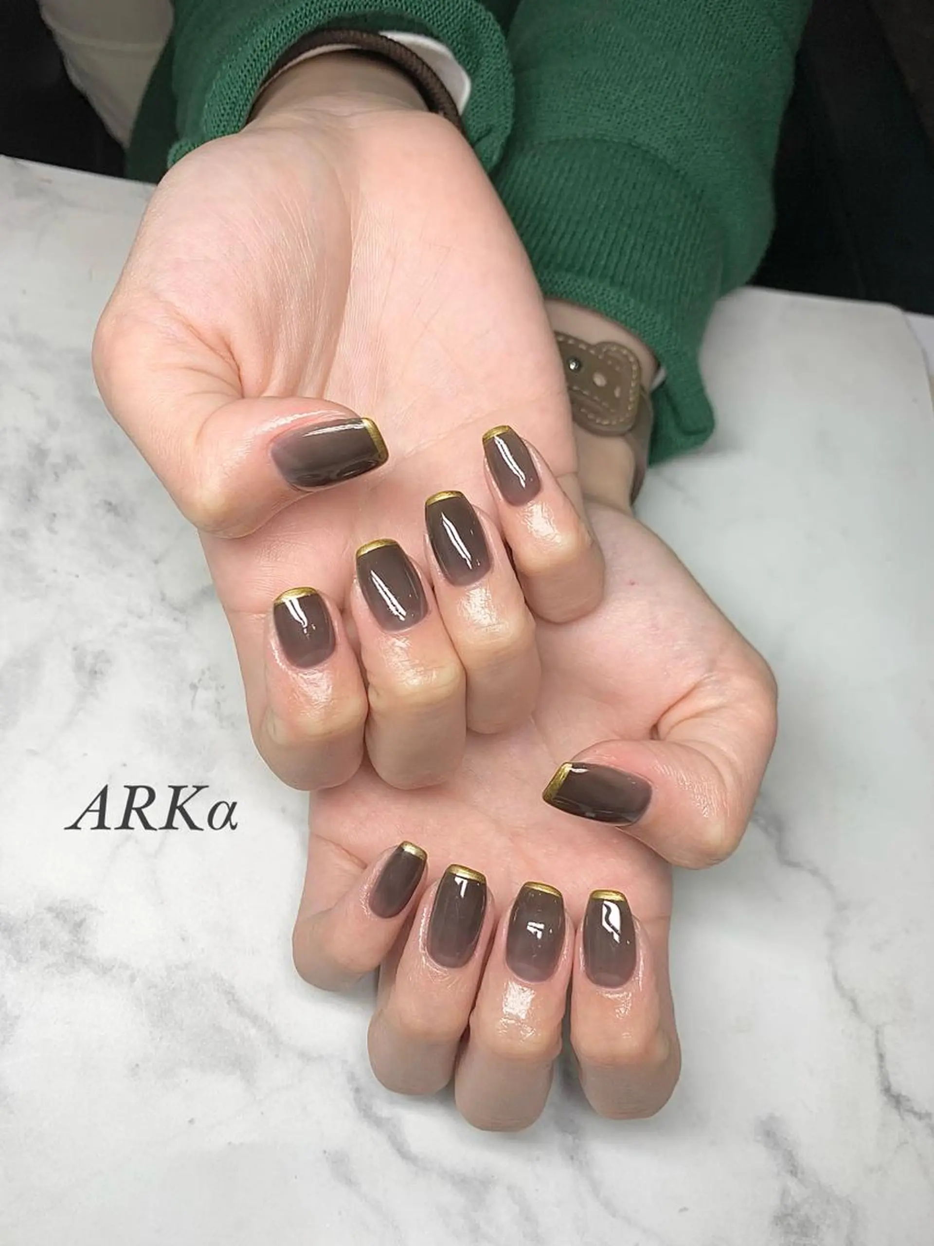ミディアム ネイル ARKα SHIORIのネイルデザイン