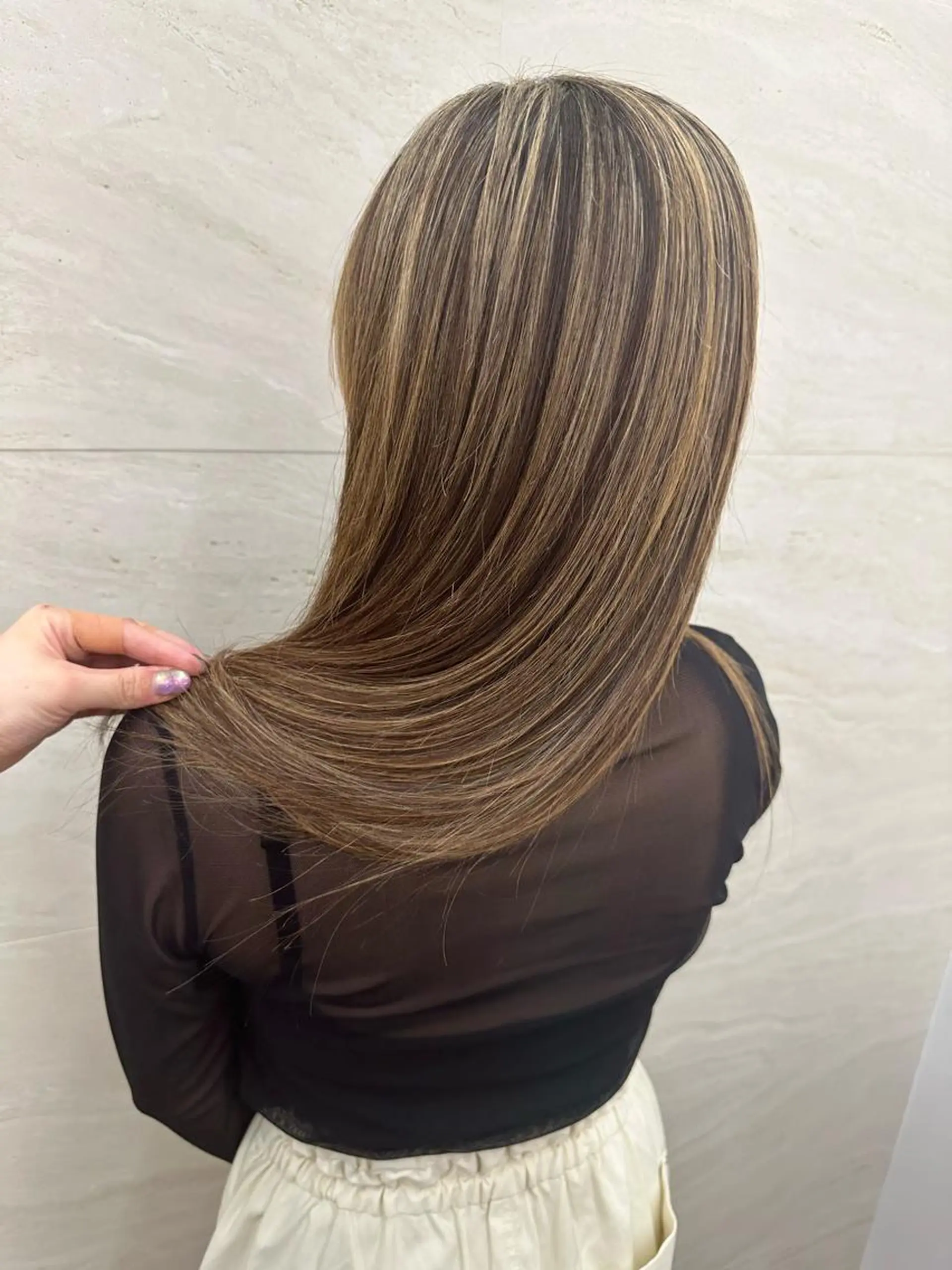 ロング ヘアカラー モテ髪💛美髪矯正 ✨艶髪特化🫧山根のヘアスタイル