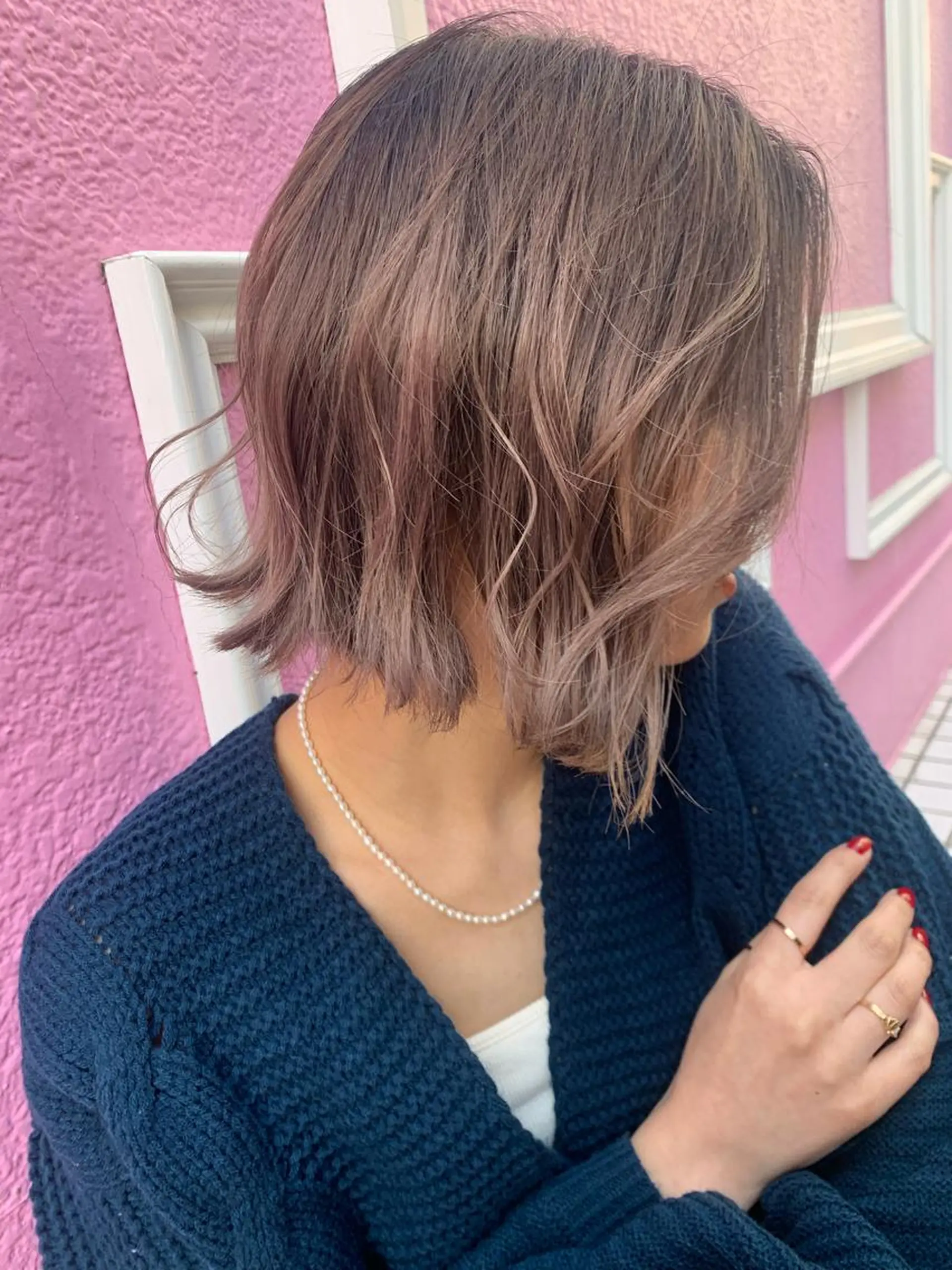 ミディアム カラー 透明感カラー ダブルカラー ヘアカラー 艶髪／クロスパーマ ♡Tsuzumiのその他イメージ