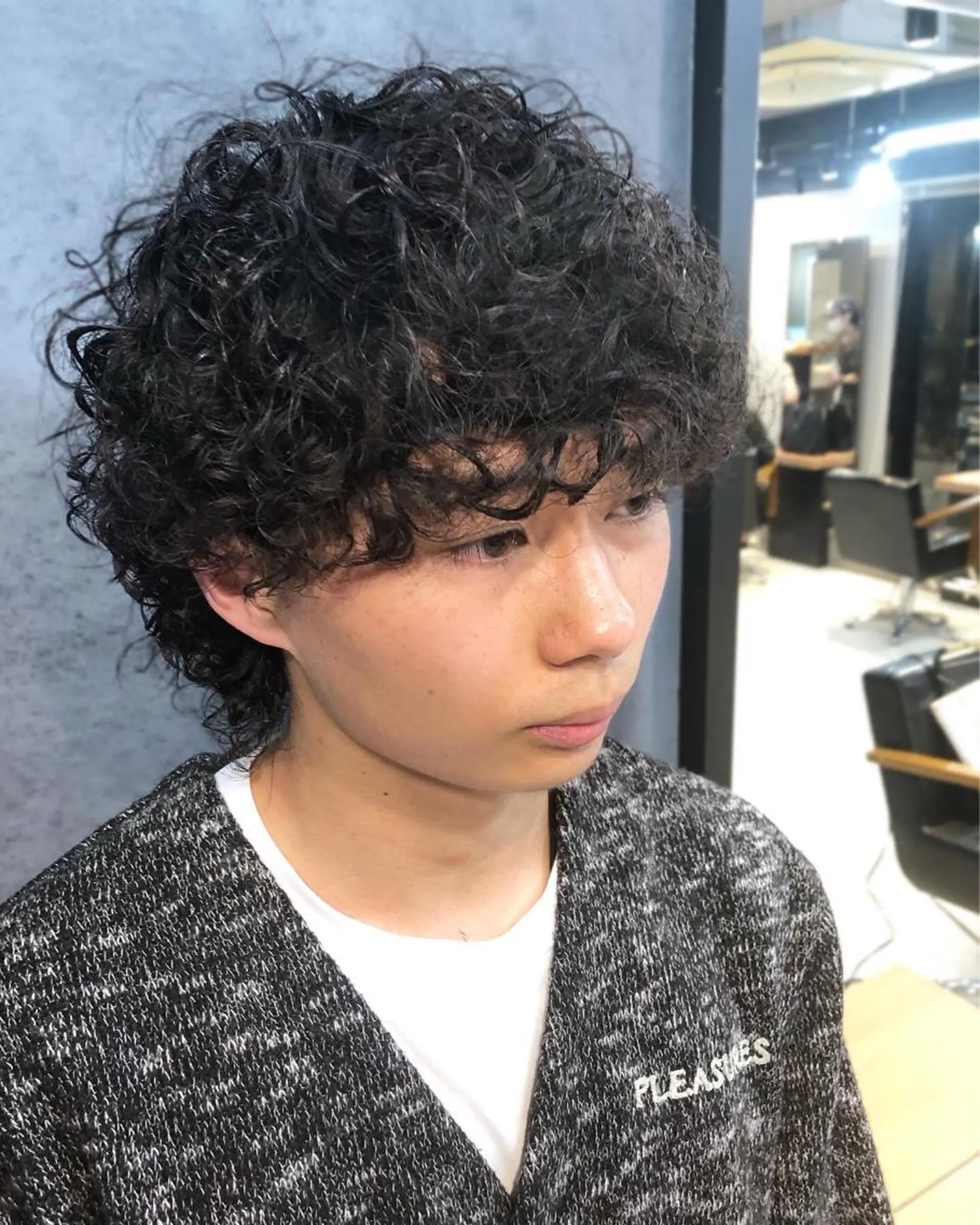 パーマ ヘアアレンジ メンズ カット パーマ トリートメント ヘアセット 栗原 侑也のヘアスタイル