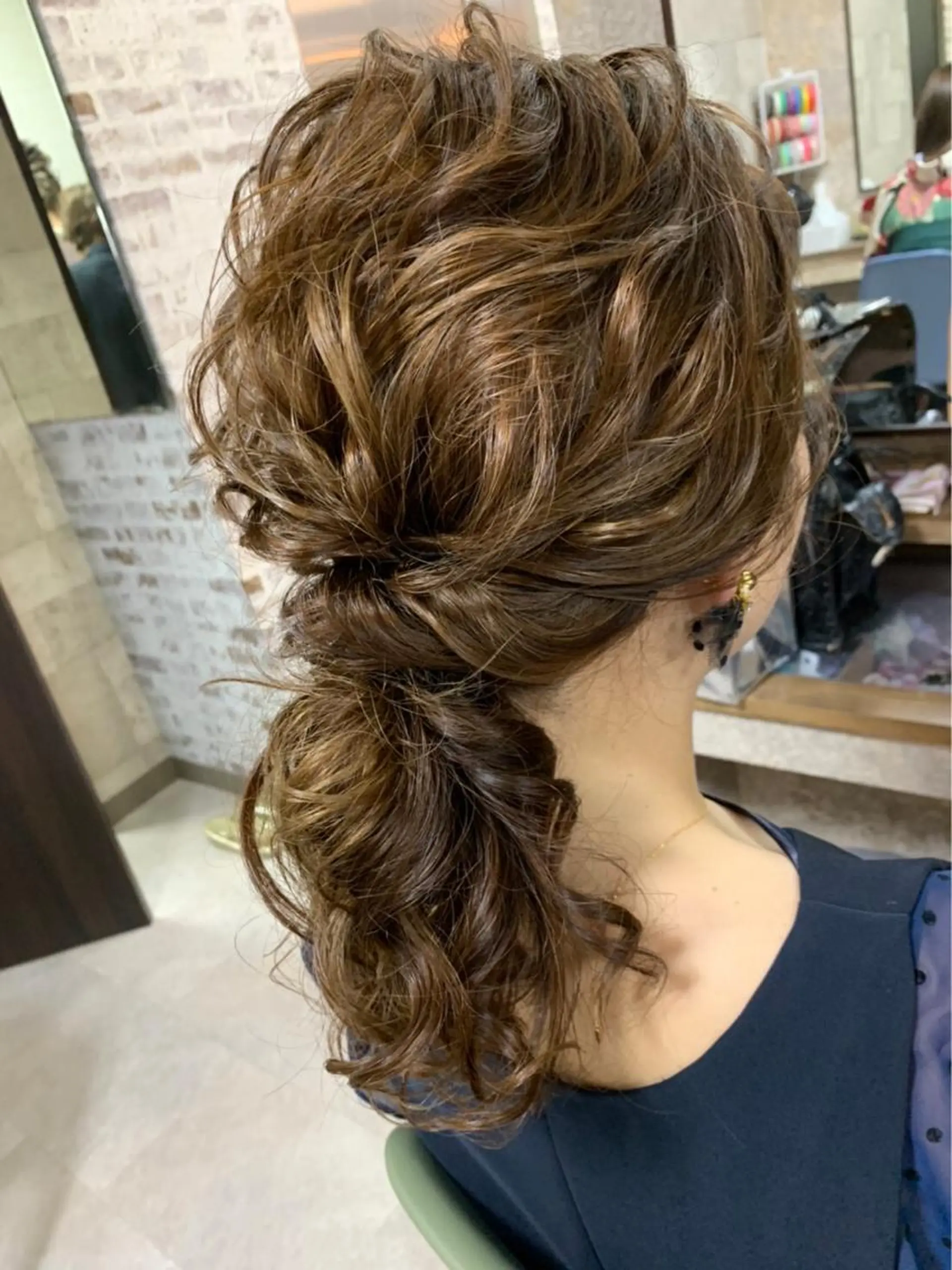 セミロング ヘアアレンジ Achieve 三ノ宮のヘアスタイル