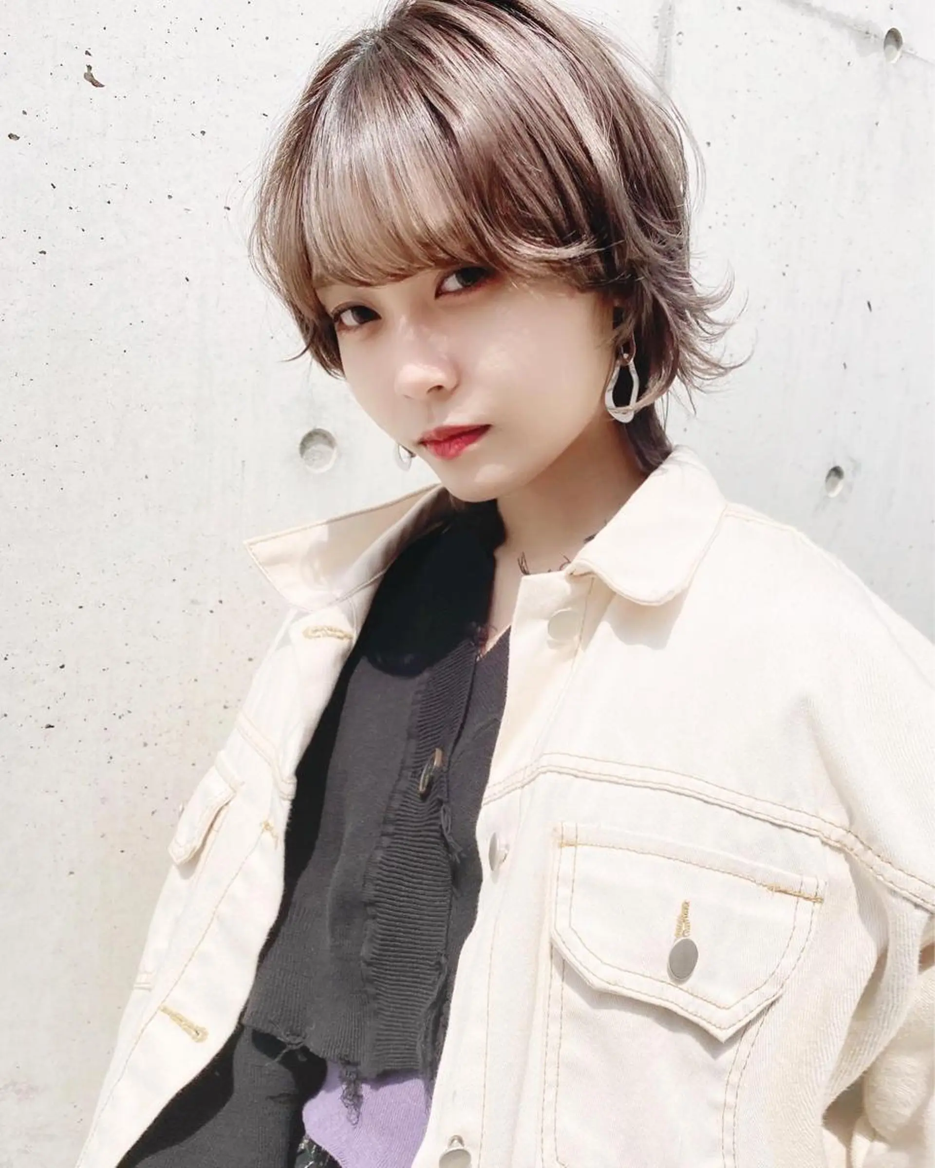 ショート レイヤー/顔周り 田山　穂波のヘアスタイル