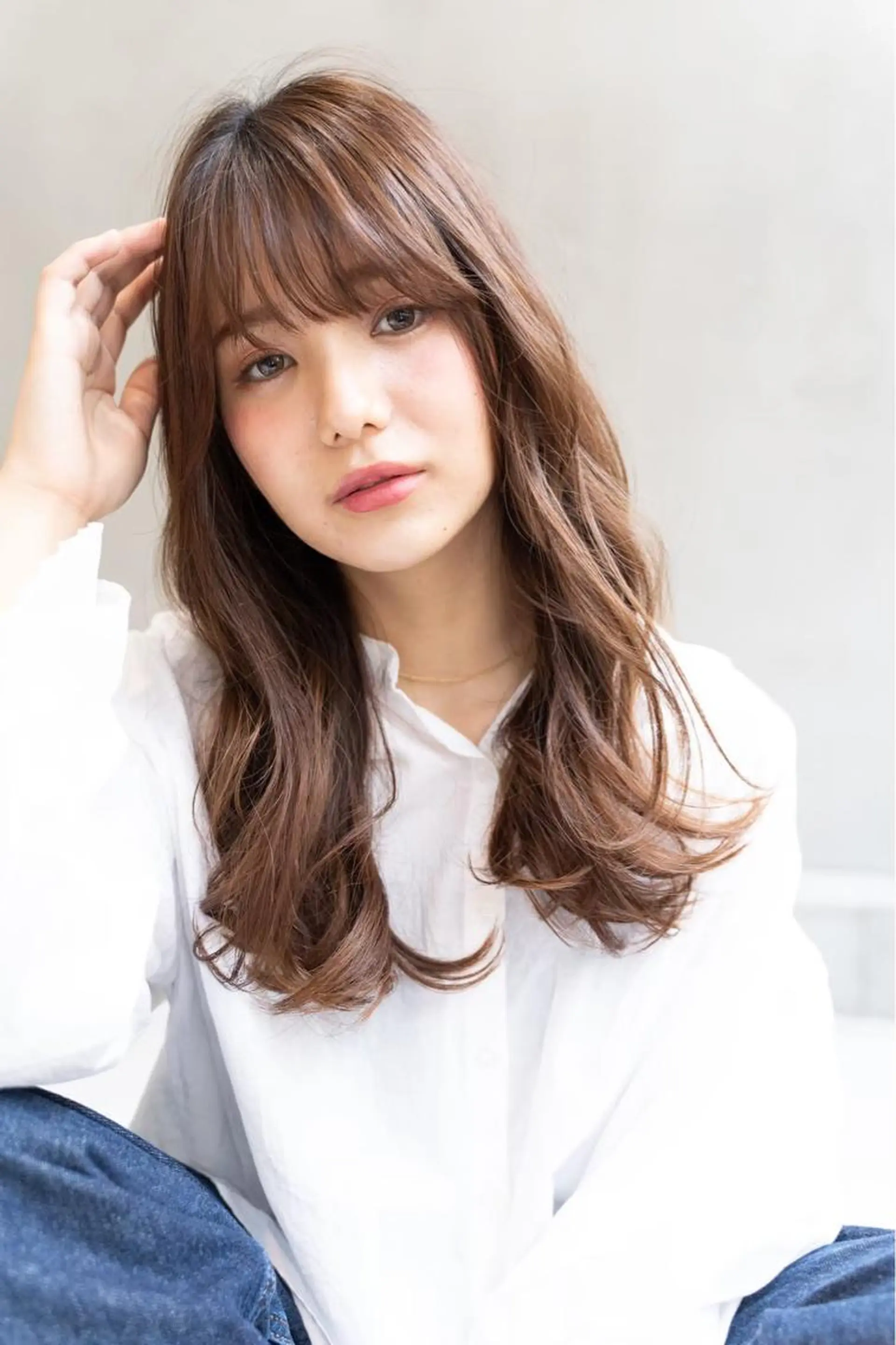 セミロング カラー パーマ ヘアアレンジ メンズ キッズ ネイル マツエク・マツパ カット ヘアカラー トリートメント ヘアセット 韓国ヘア🫧 KAZUTOのヘアスタイル