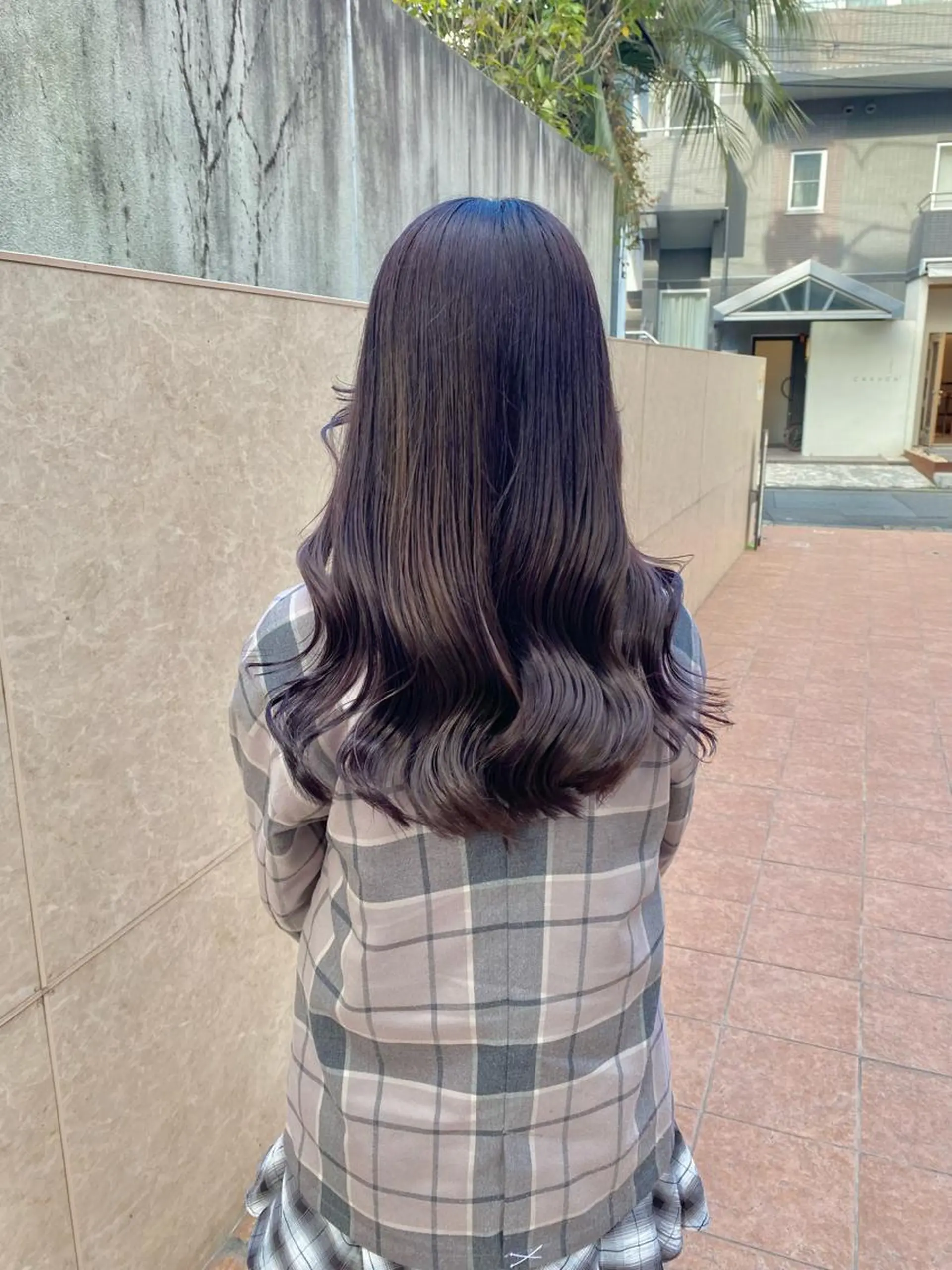 ロング カラー グレージュ ラベンダーカラー ラベンダーグレージュ ラベンダーグレー 韓国風ヘア カット ヘアカラー トリートメント ボブ/縮毛矯正/ レイヤー/塚田のヘアスタイル