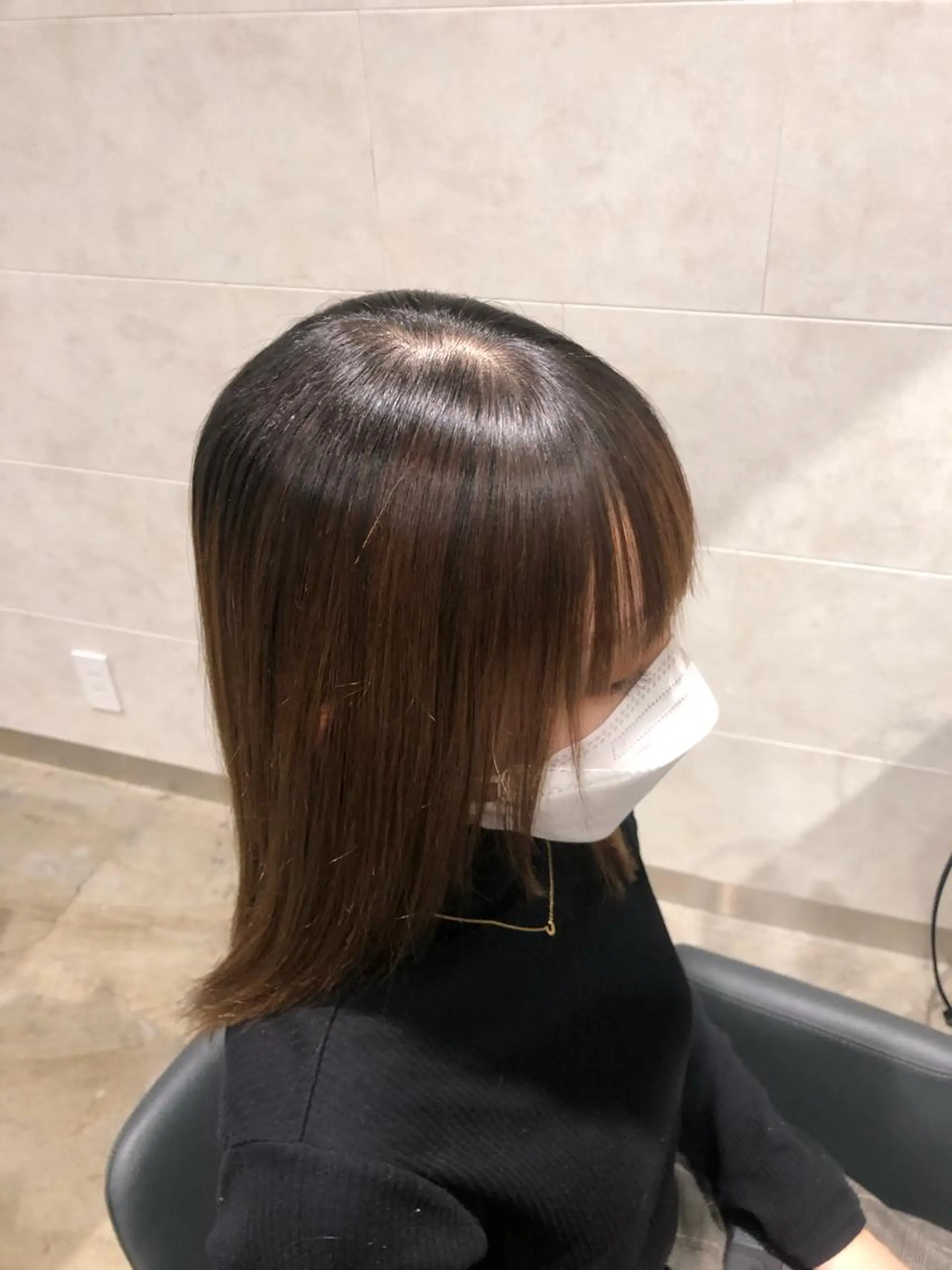 セミロング 高橋 かのんのヘアスタイル