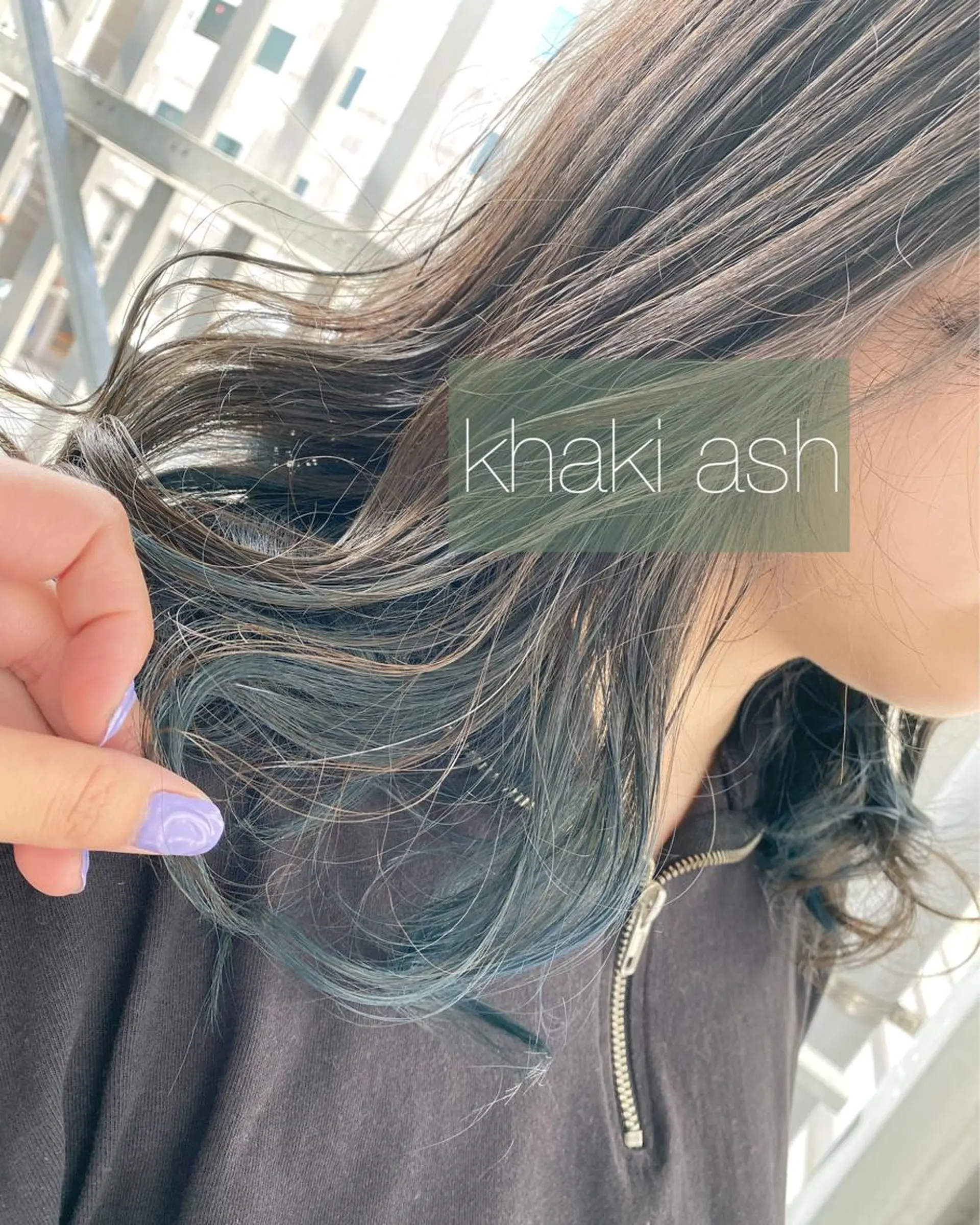 セミロング カラー ブリーチ カット ヘアカラー トリートメント 後藤紗英/髪質改善 /オリーブベージュのヘアスタイル