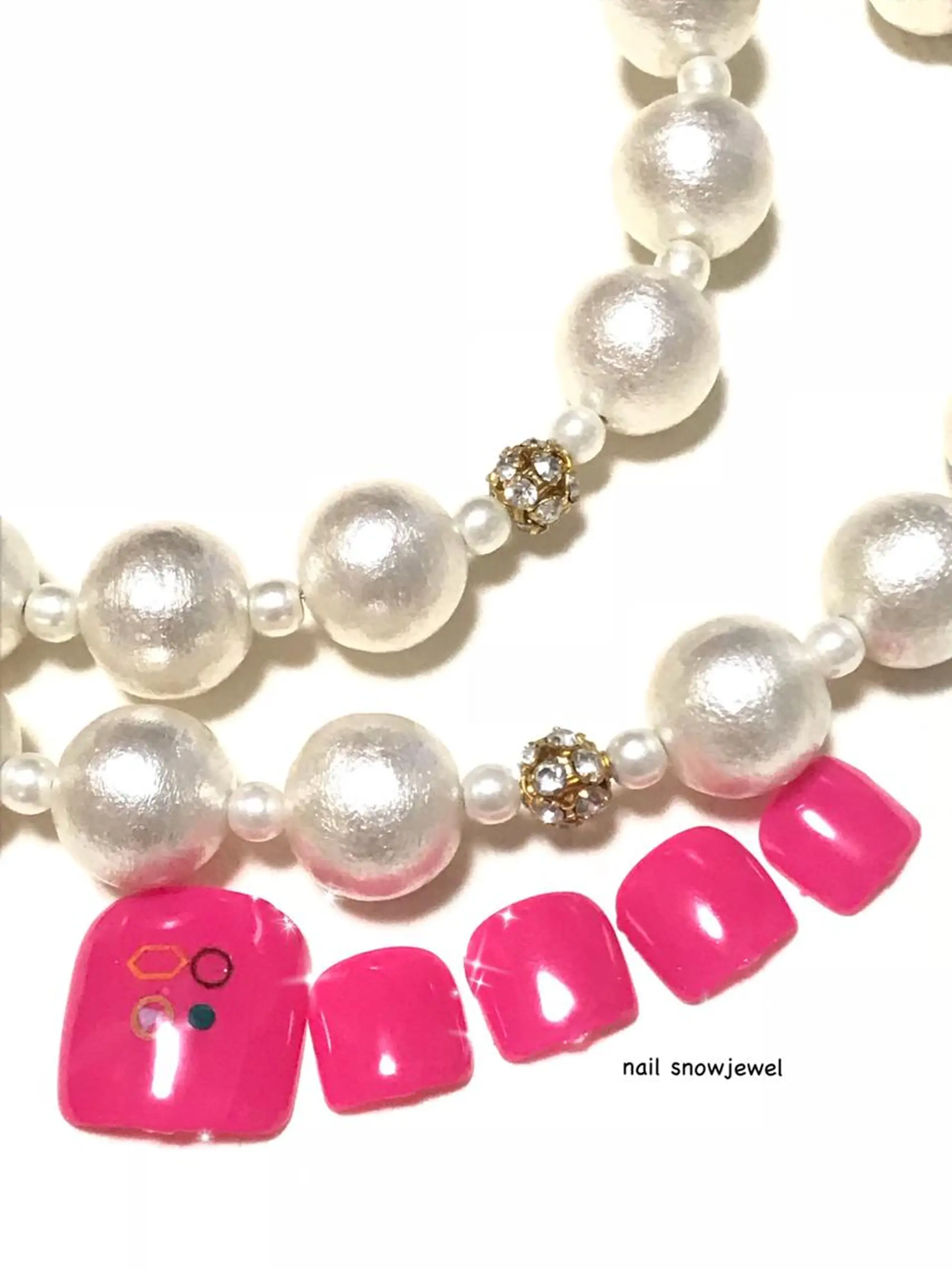 ネイル フットネイル ワンカラーネイル nail snowjewelのネイルデザイン