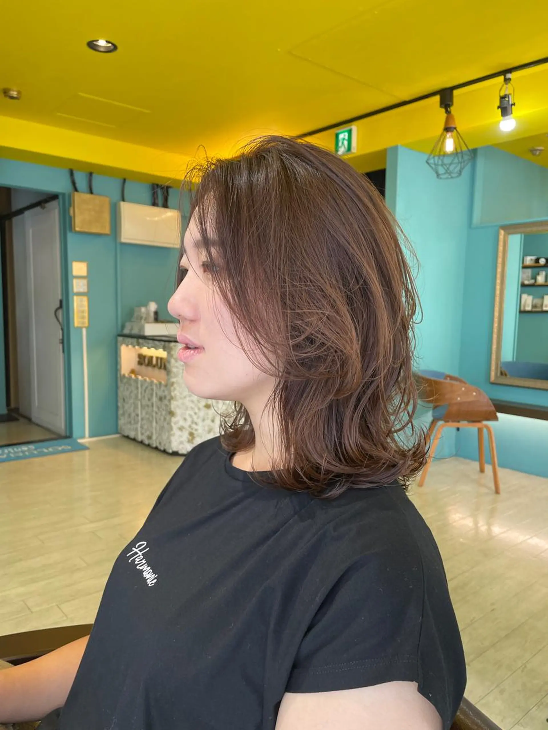 セミロング アッシュ ヘアカラー トリートメント Share  Salon  Reco【GARDEN】所属・末石 智のヘアスタイル