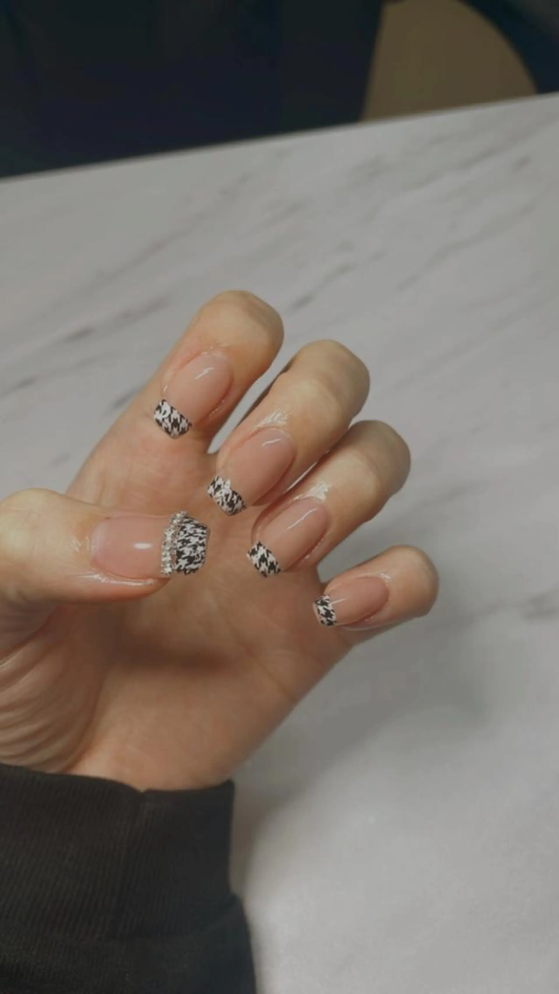 ネイル フレンチネイル ハンドネイル 韓国/網紅/パーツ M-salonのネイルデザイン