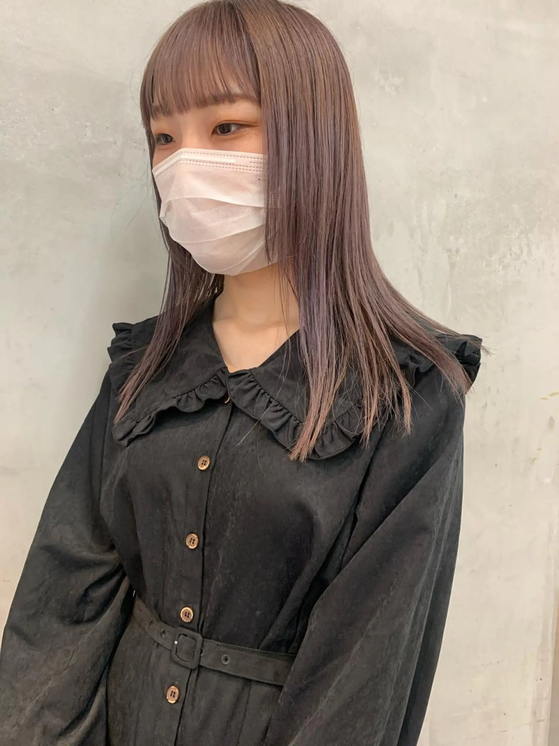 ミディアム カラー ベージュカラー ラベンダーカラー ラベンダーベージュ ベージュ🤎透明感 カラー🤎anriのヘアスタイル