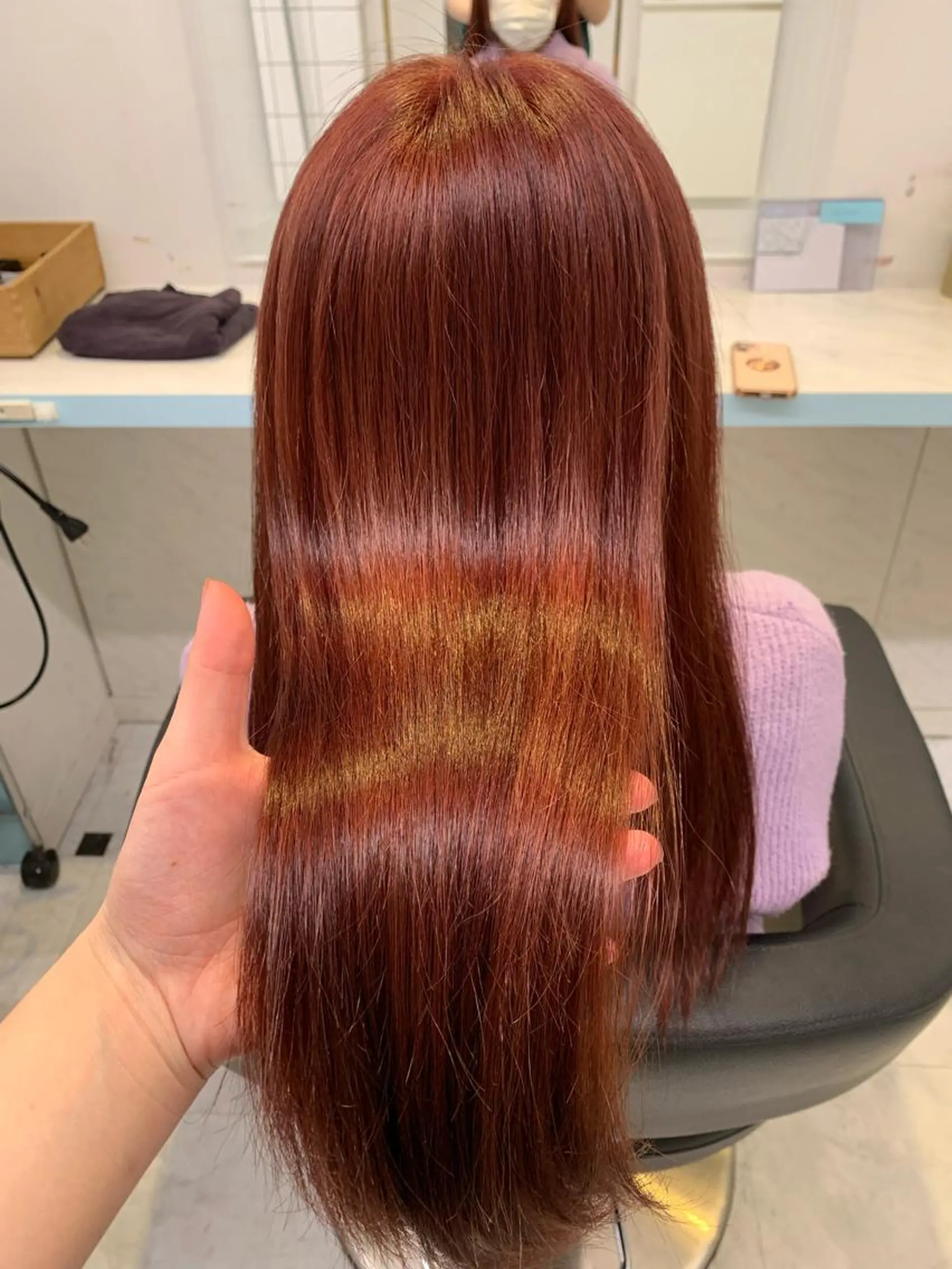 ロング カラー トリートメント ブリーチカラー 🩵MIZUKIのヘアスタイル