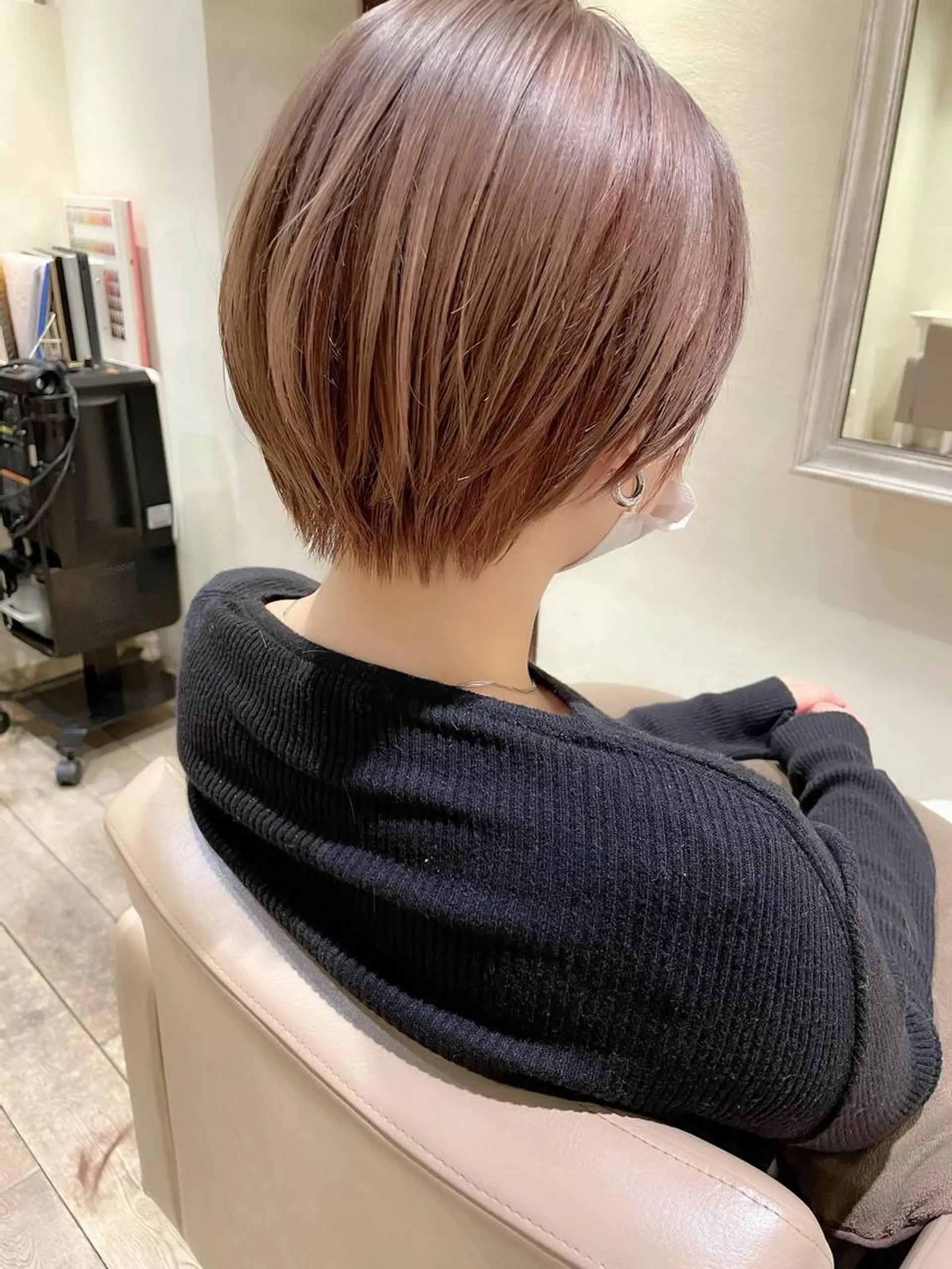 ショート ショート ボブ 梅田 木戸健人のヘアスタイル