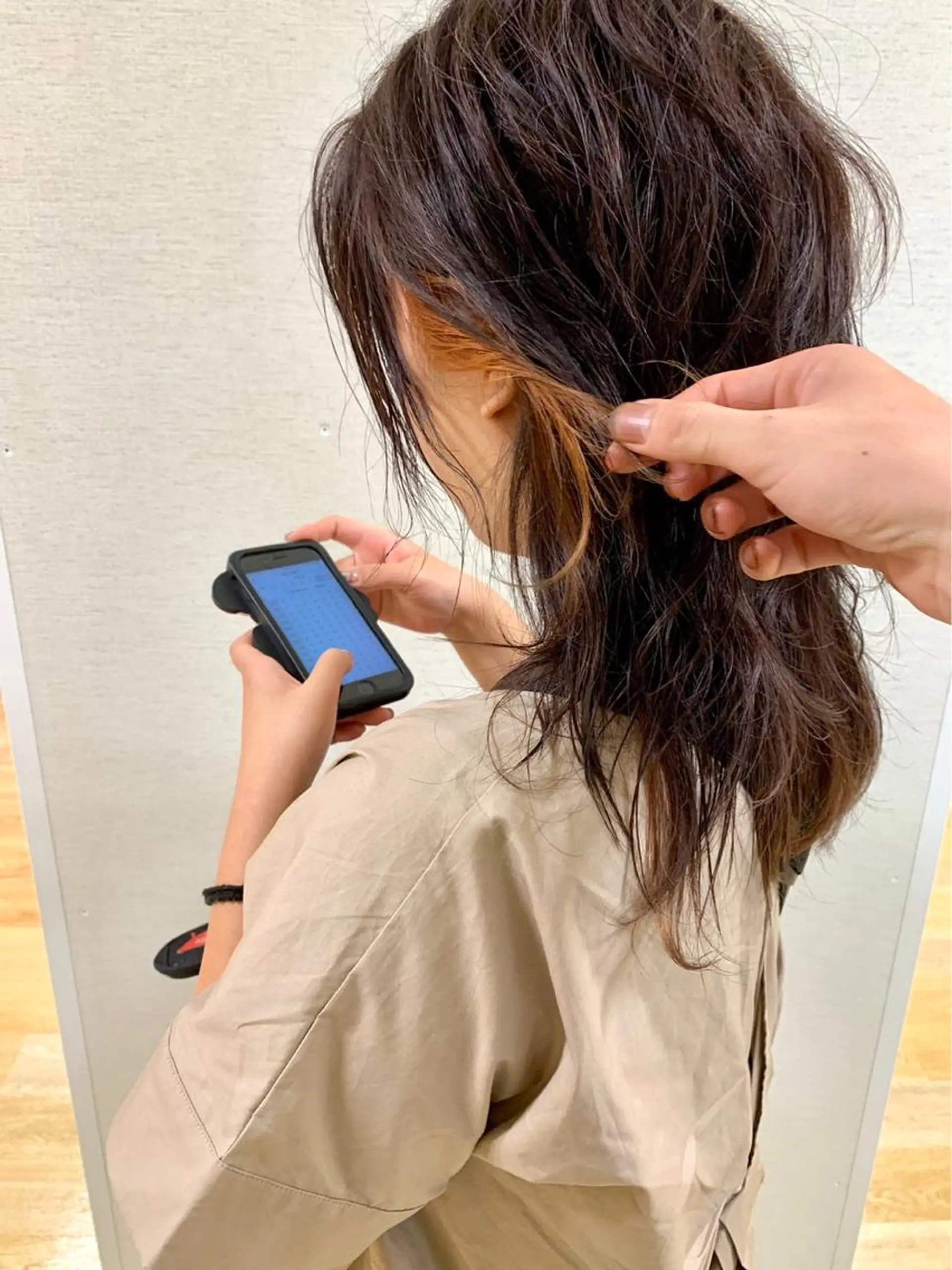 セミロング 福元友梨 ディレクター✂️のヘアスタイル