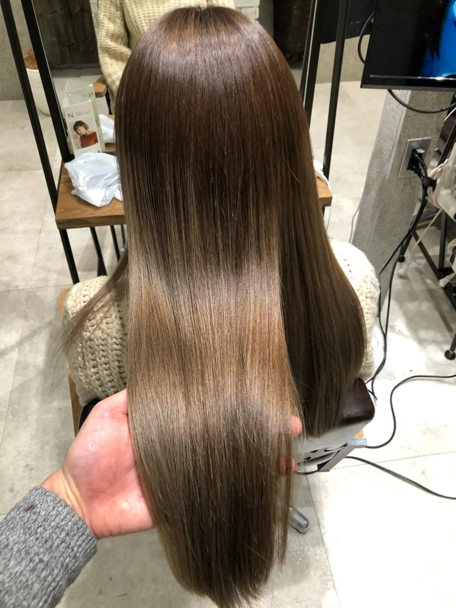 ロング 髪質改善 トリートメント 酸熱トリートメント 🌈透明感カラー 韓 国ヘアこうたろうのヘアスタイル