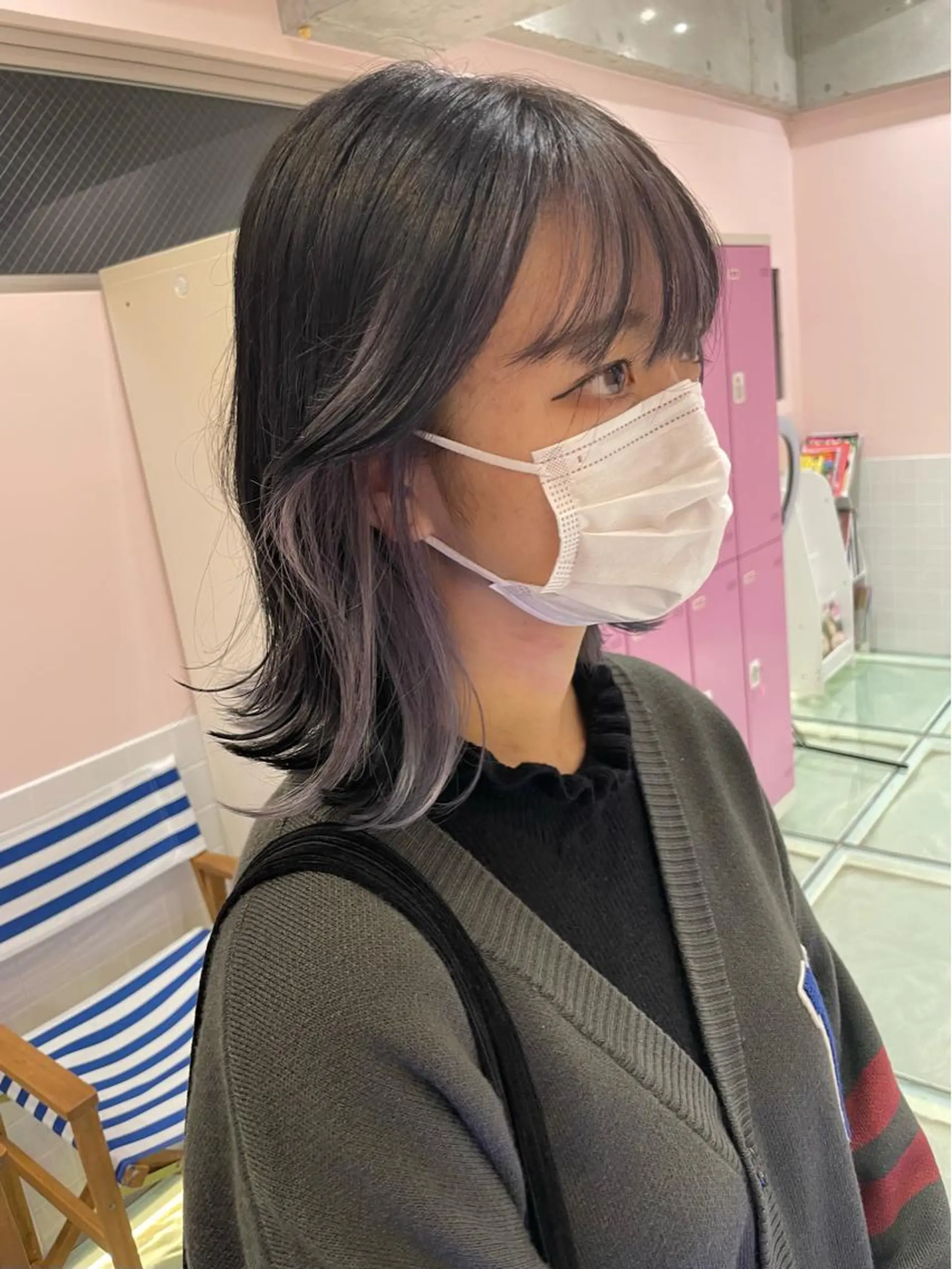 セミロング カラー ブリーチ インナーカラー ヘアカラー トリートメント ヘアセット lot横浜所属・🫧tatsuki 🫧“lot 横浜“のヘアスタイル