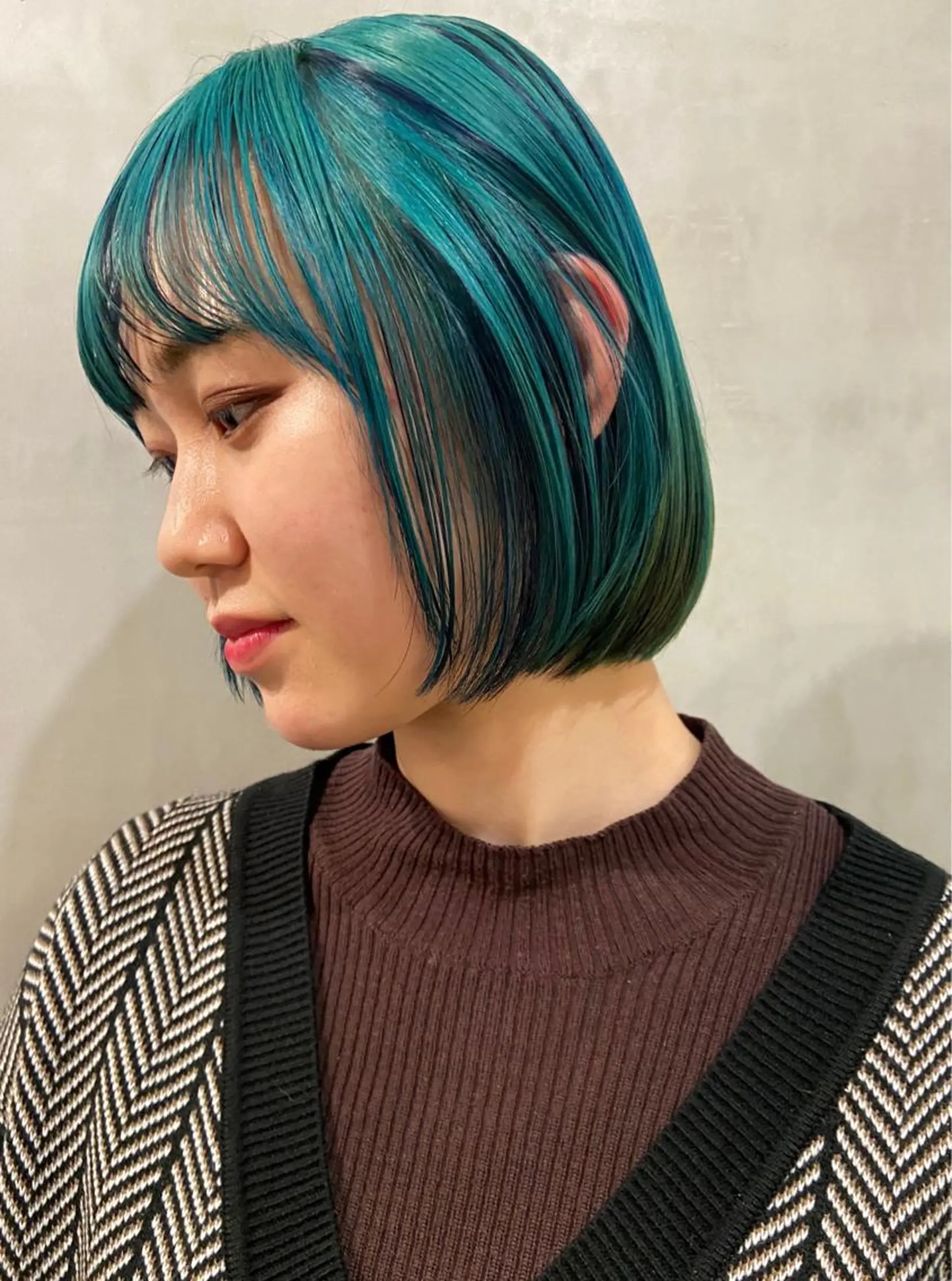ショート カラー ネイビーカラー 無加工で盛れる🎀 オタク特化🎀ゆうなのヘアスタイル