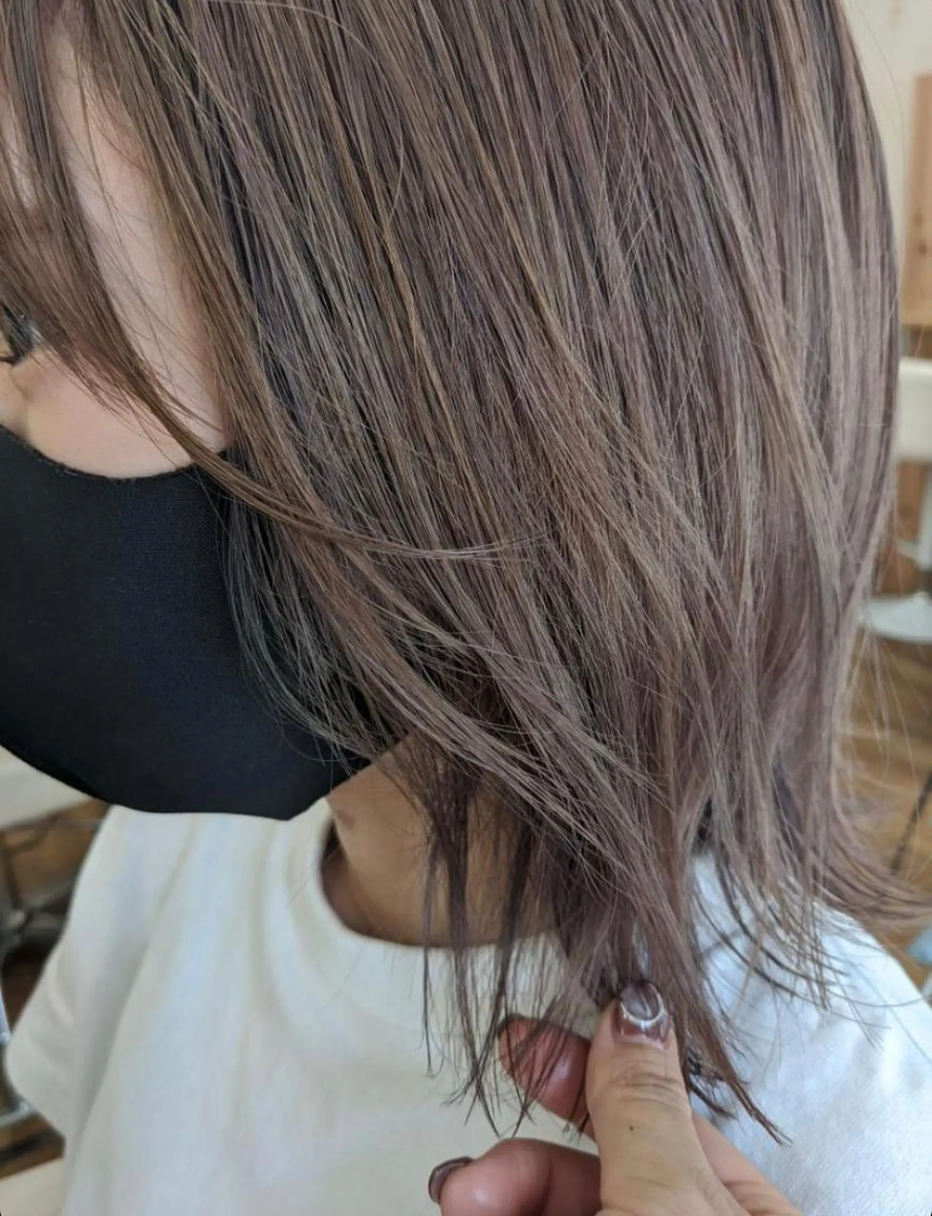 ミディアム カラー グレージュ Hair＆ＭakeEPIC所属・hair &make EPICRUMIのヘアスタイル