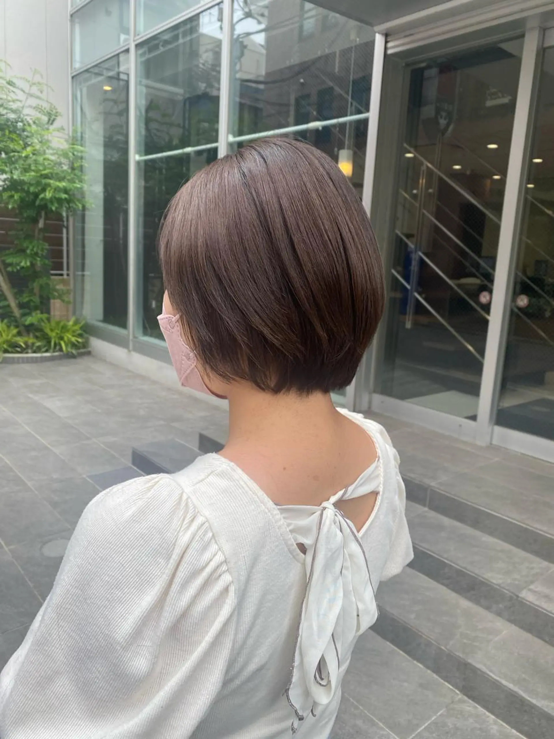 ショート 縮毛矯正 トリートメント 女性目線でつくる ショートayakaのヘアスタイル