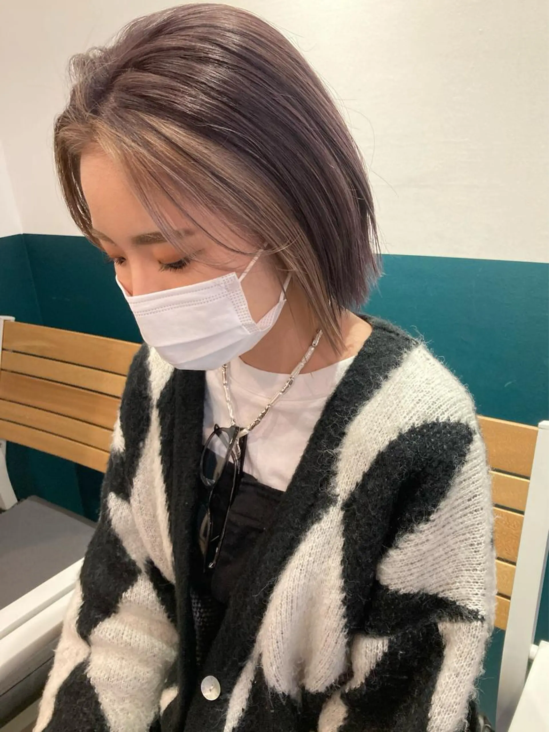 ショート ミストバング ヘアカラー カラーリスト菅野 竜矢🌈のヘアスタイル