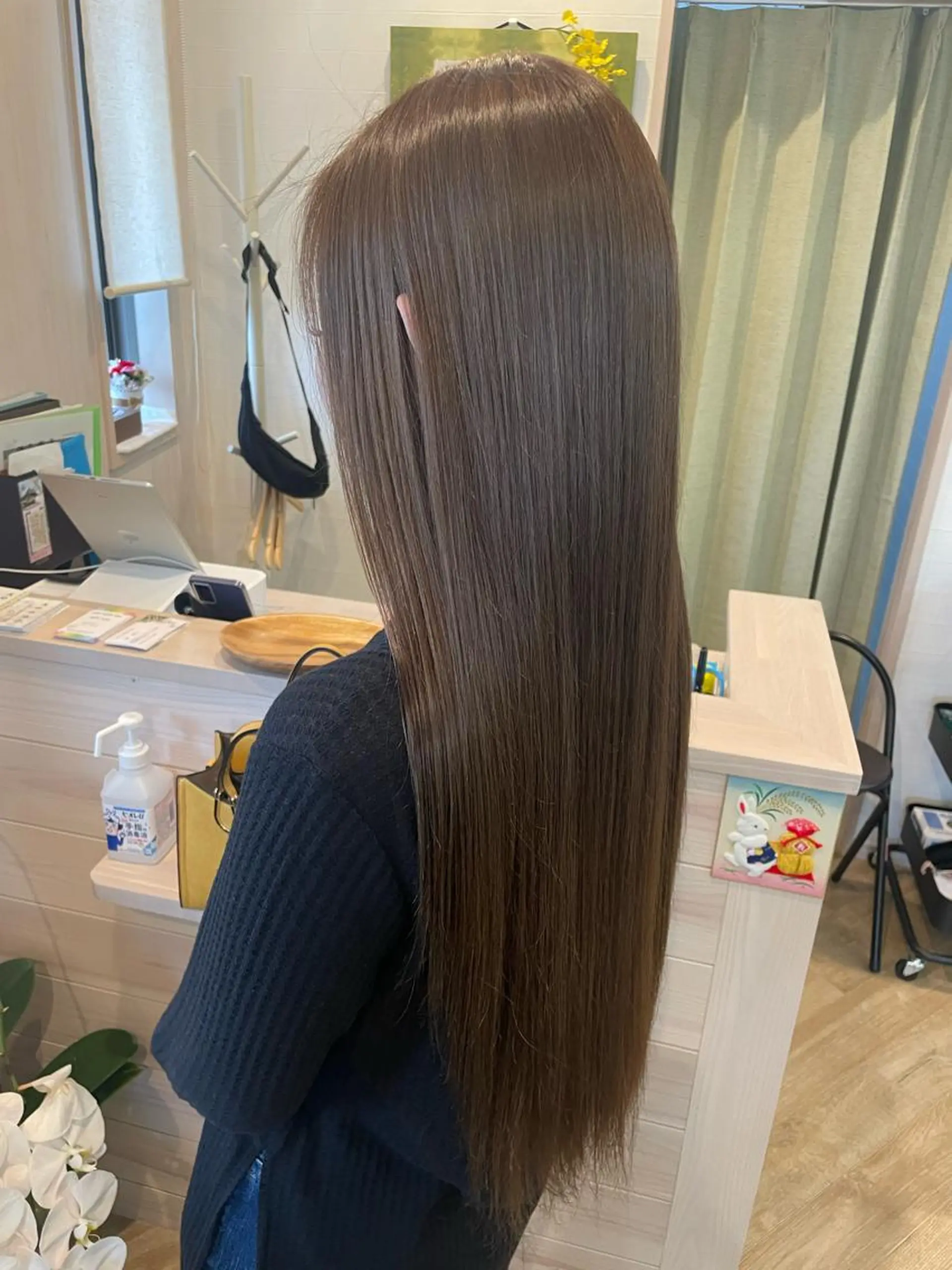 ロング カラー ヘアアレンジ ヘアカラー like みやびのヘアスタイル
