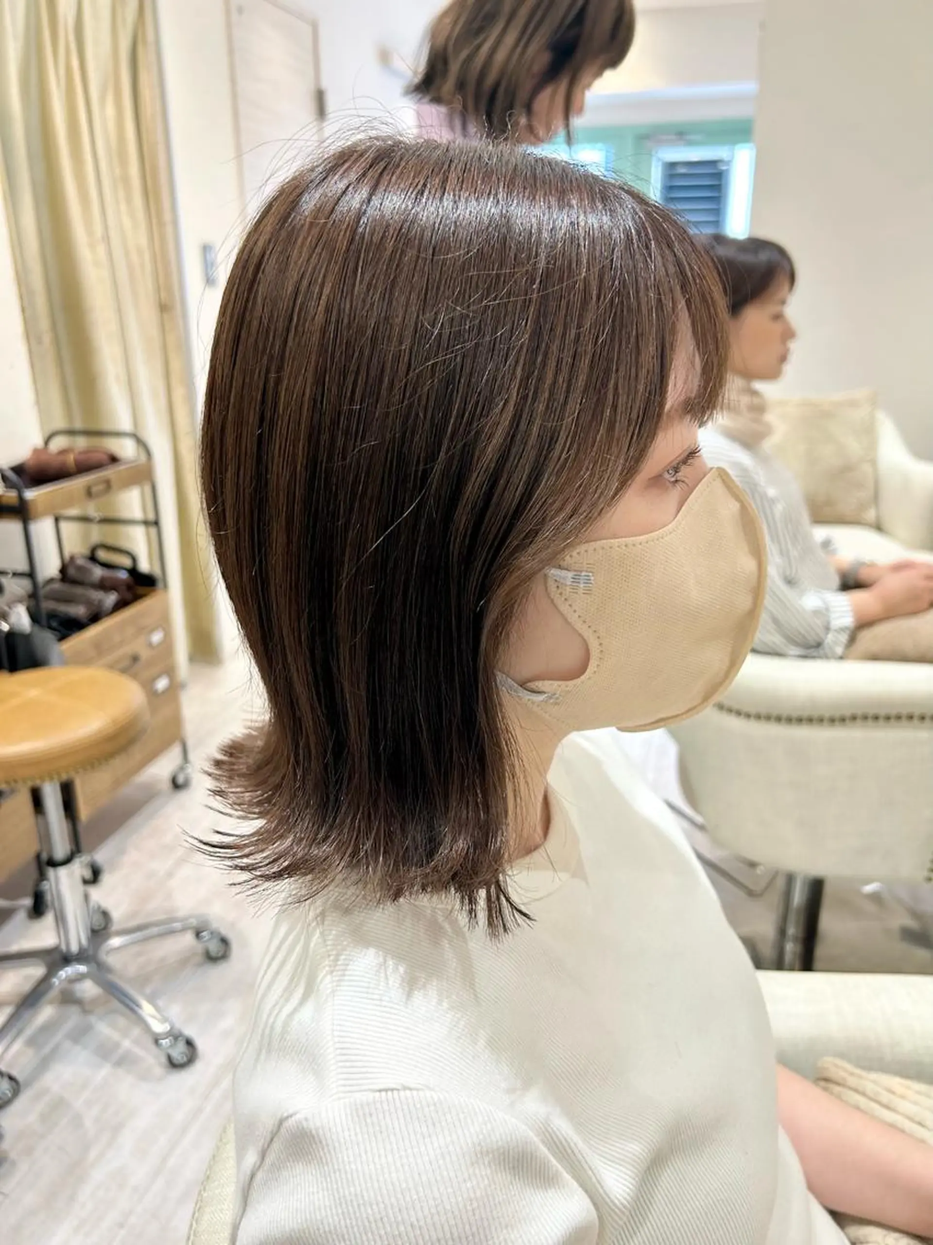 カラー ブラウンカラー くすみブラウン lole.所属・lole. まさきのヘアスタイル