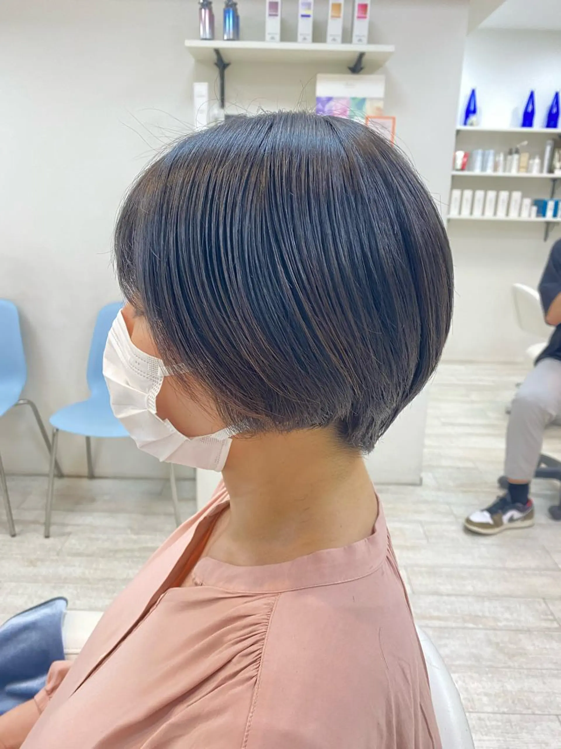 ショート ⭐️透明感カラー/ パーマ⭐️宮野翔のヘアスタイル