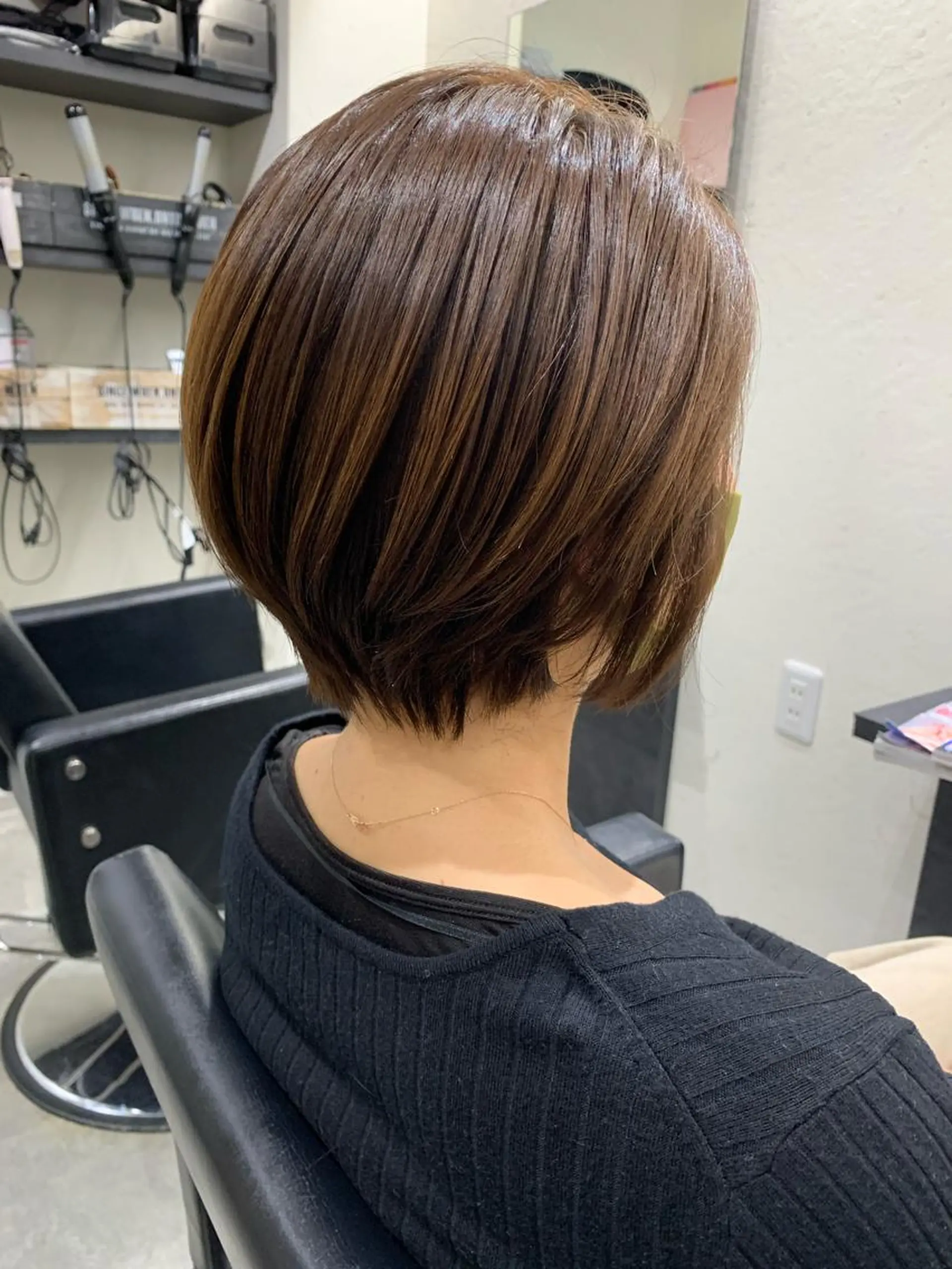 ショート ショートボブ ボブ ショートヘア 髪質改善 上品艶感カラーのヘアスタイル