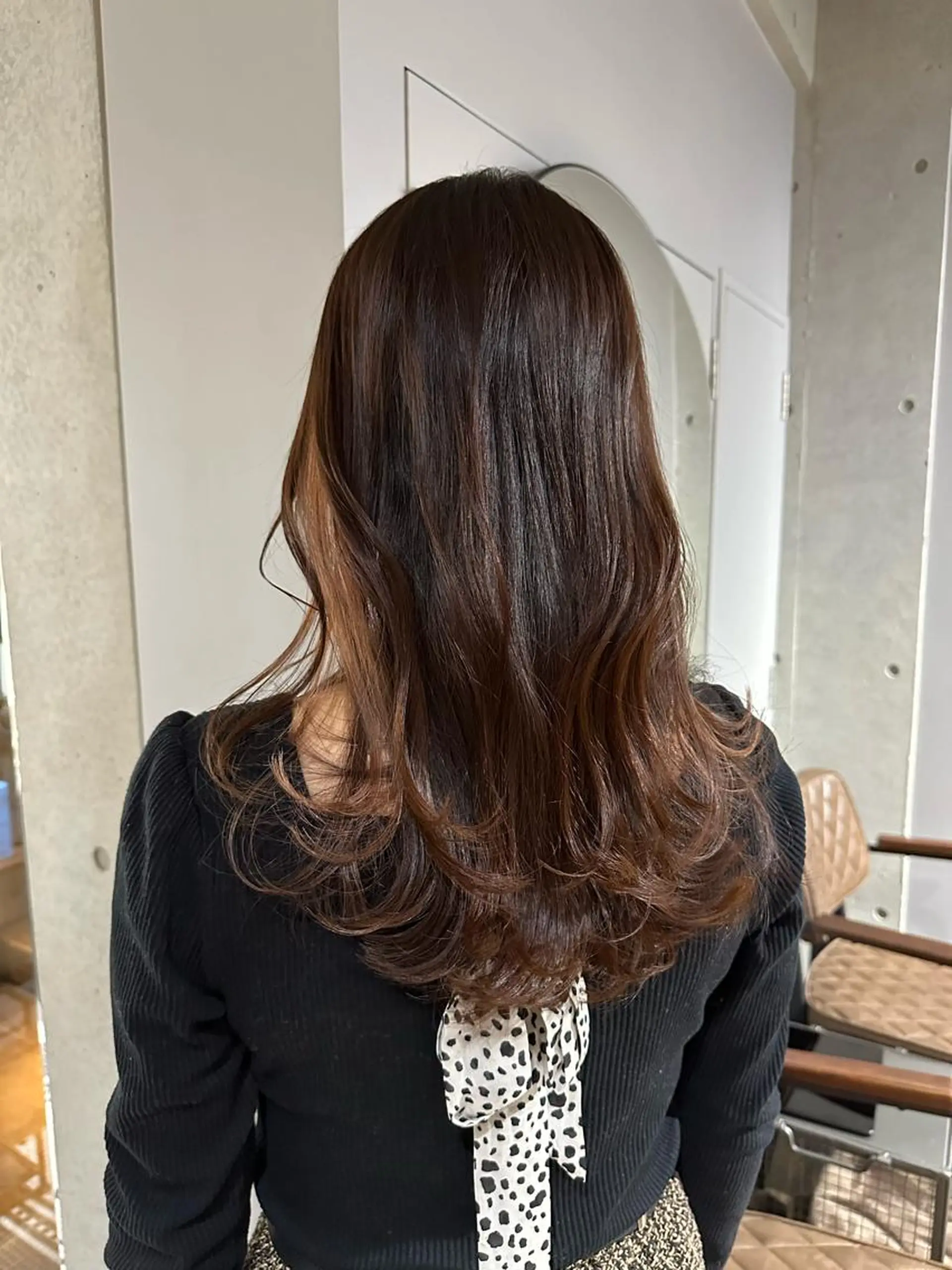 ロング カラー Leverage New York所属・小滝 楓のヘアスタイル