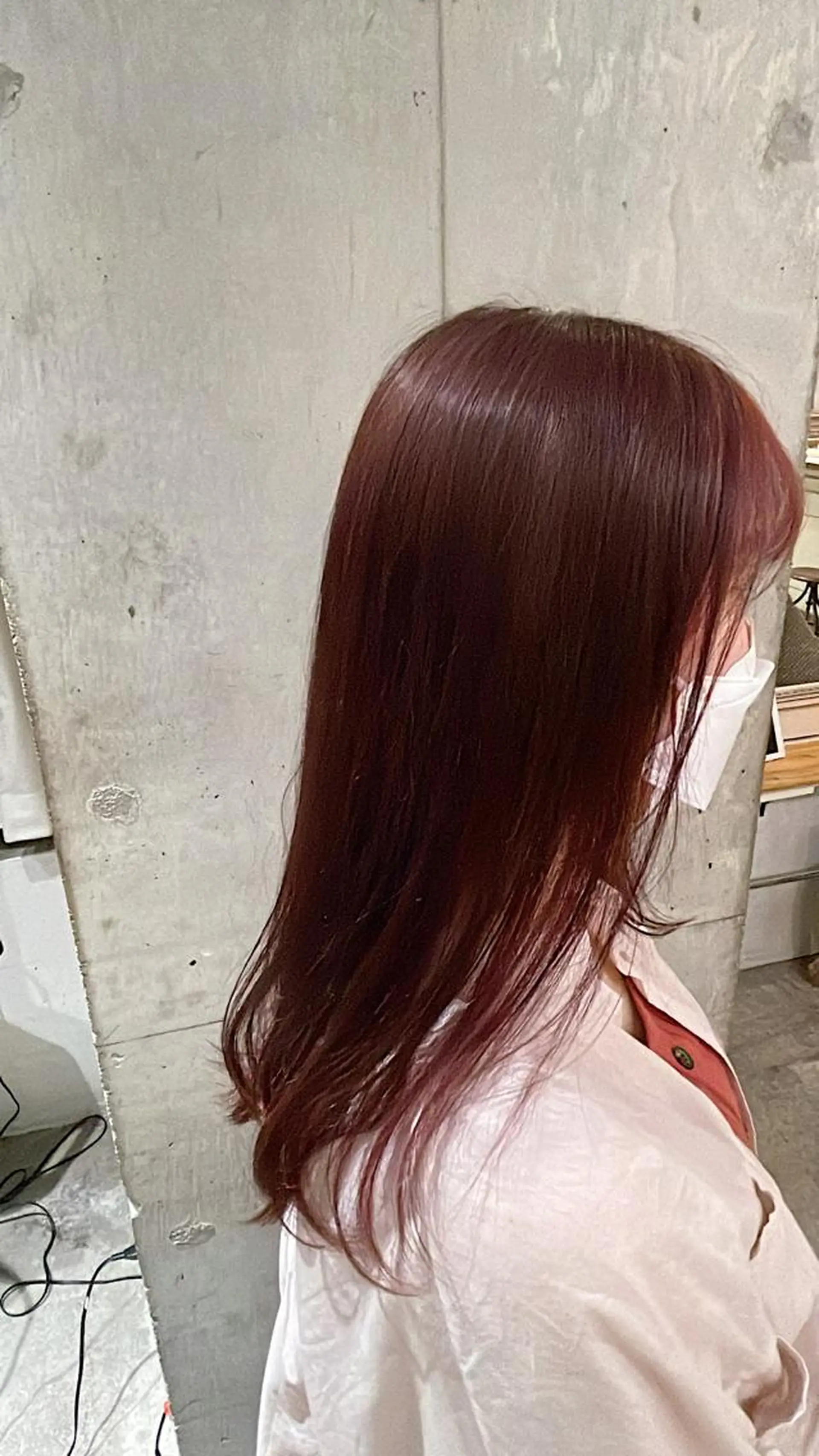ロング カラー ブリーチ ブラウンカラー ブリーチなしカラー ピンクカラー ピンクブラウン loely 💞miyuのヘアスタイル