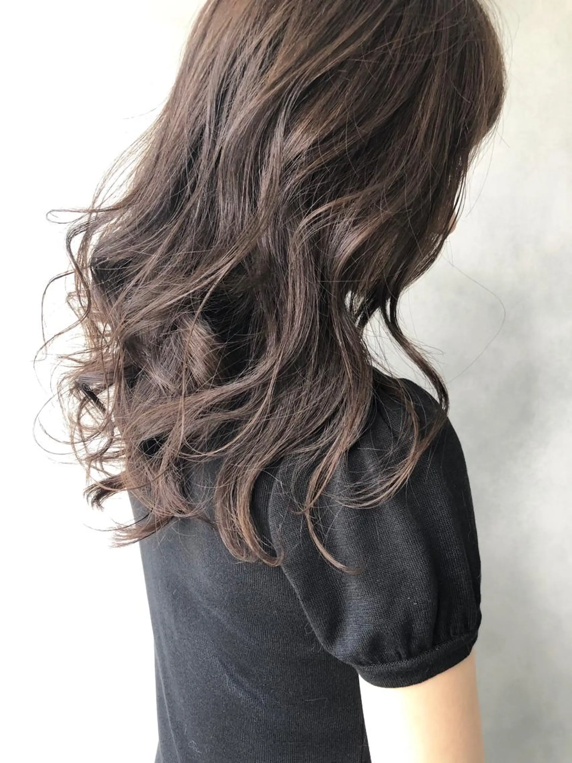 セミロング 外国人風カラー ハイライト 小澤大輔 YOLO hairのヘアスタイル