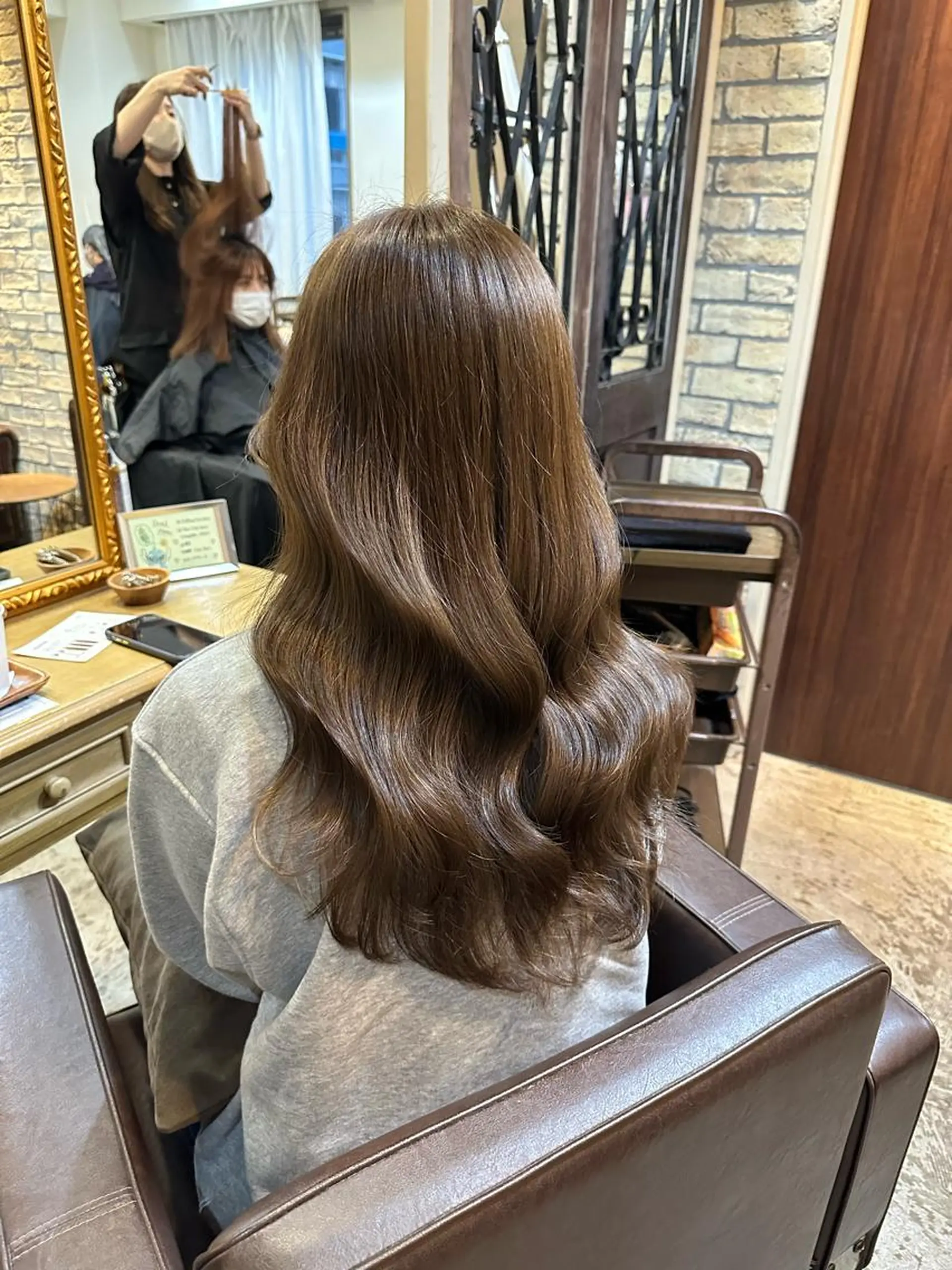 ロング カラー カット ヘアカラー トリートメント 柔らかベージュ🤍 fukaのヘアスタイル