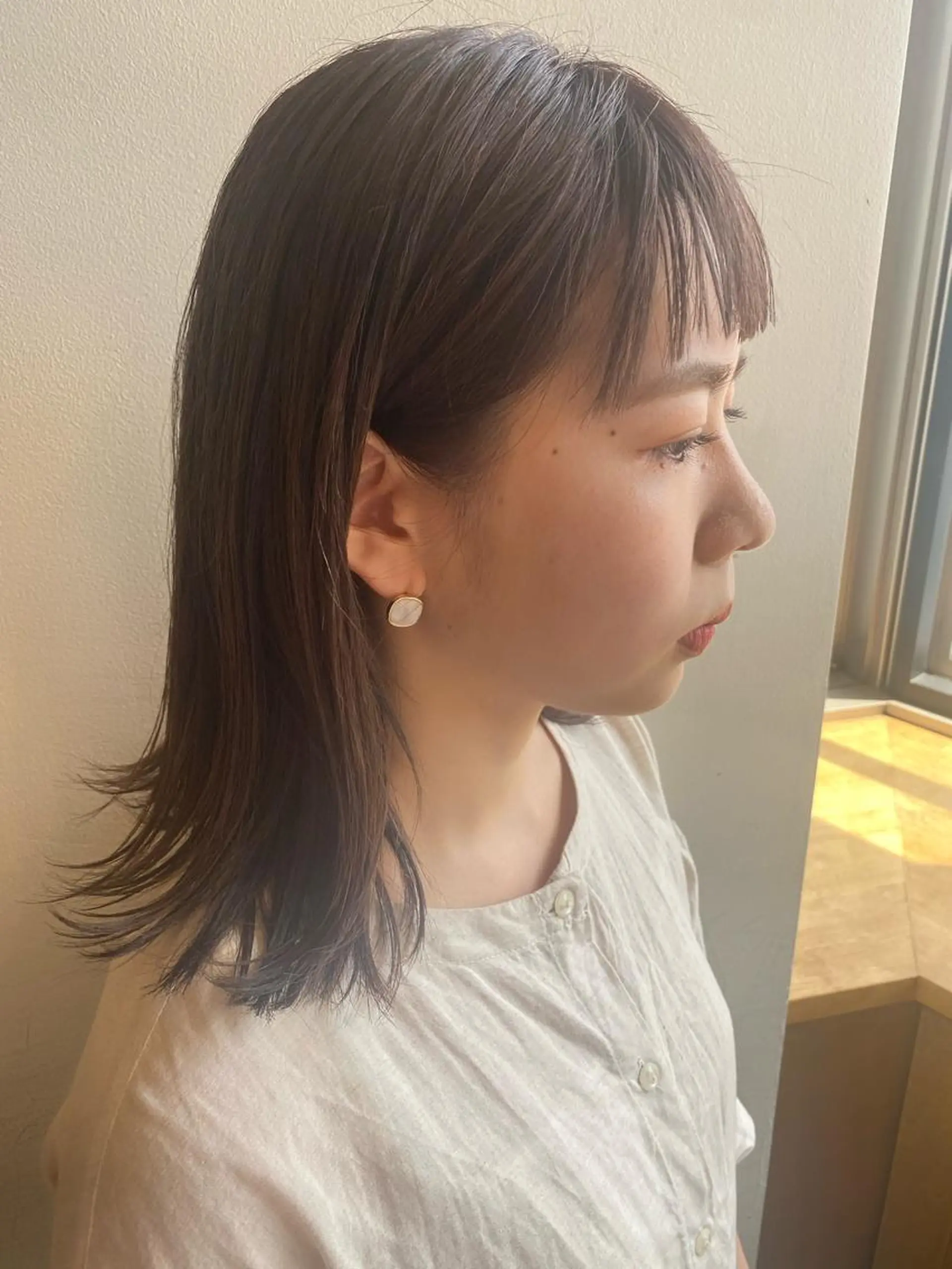 ミディアム カラー ブラウンカラー ラベンダーカラー ラベンダーブラウン china/ボブ/ ブリーチカラーのヘアスタイル