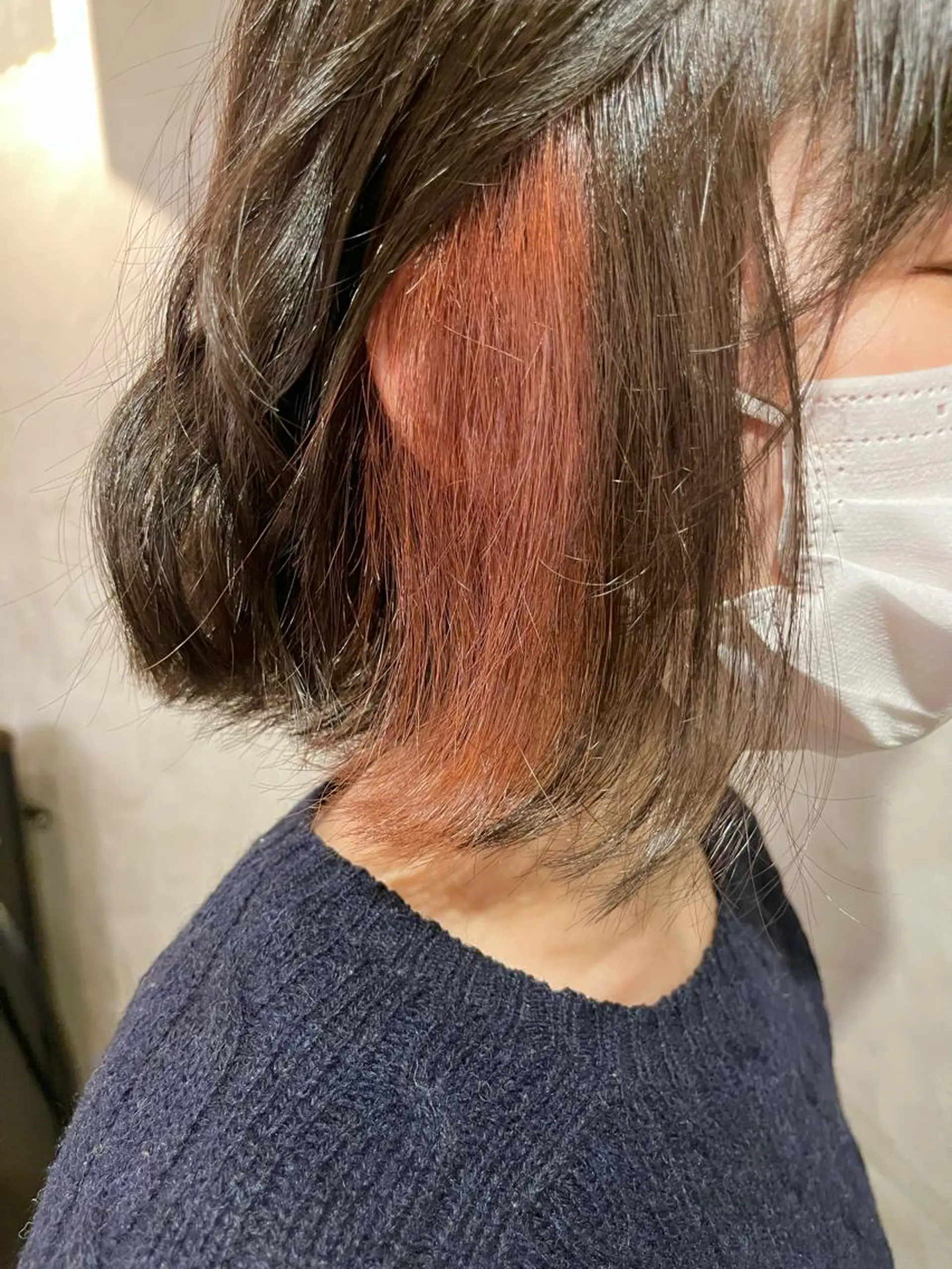ミディアム カラー ピンクカラー ヘアカラー FUJINO RYOのヘアスタイル