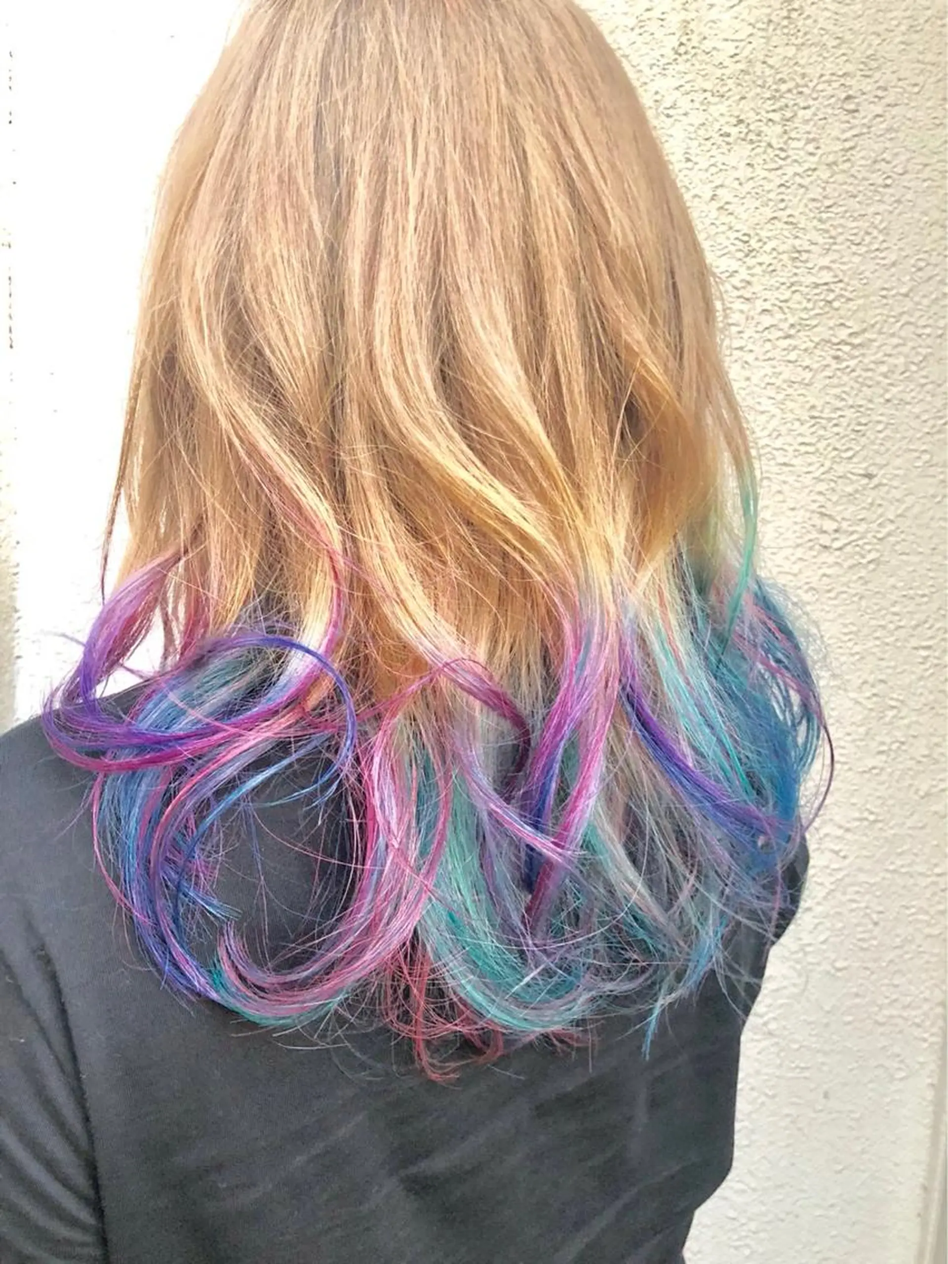 セミロング カラー ヘアカラー ラブーケ中川中島店 クラタチカコのヘアスタイル