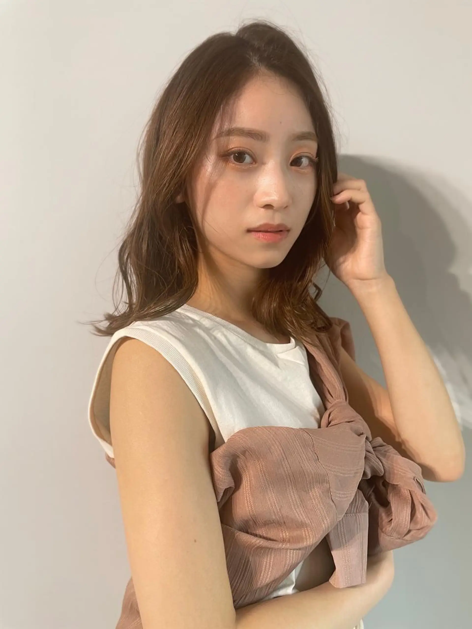 セミロング カラー ヘアアレンジ キッズ マツエク・マツパ アイブロウ ヘアカラー トリートメント 透明感カラー/推しカ ラー☁️JURAのヘアスタイル