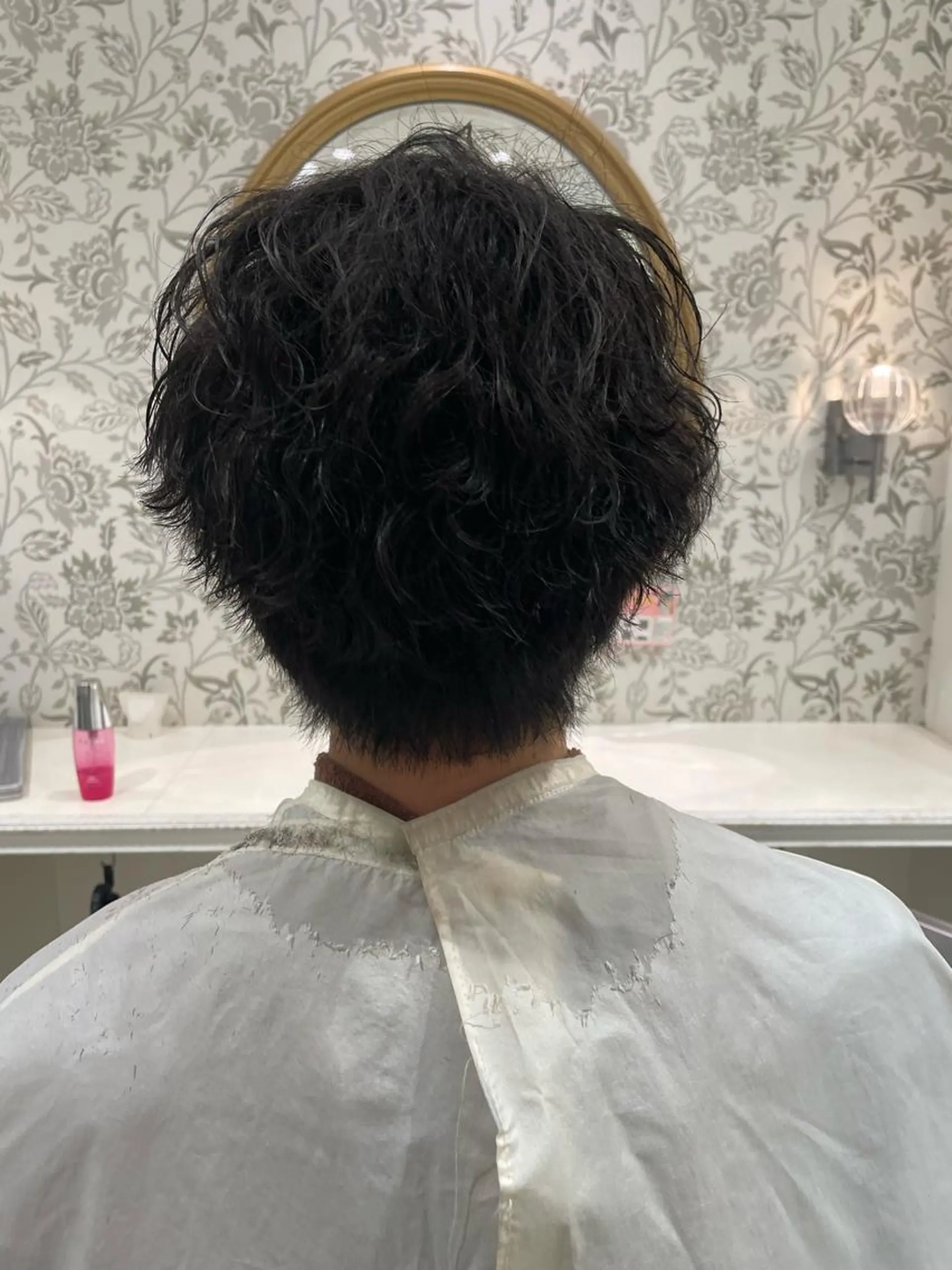 パーマ メンズ センターパート 川島爽楽のヘアスタイル