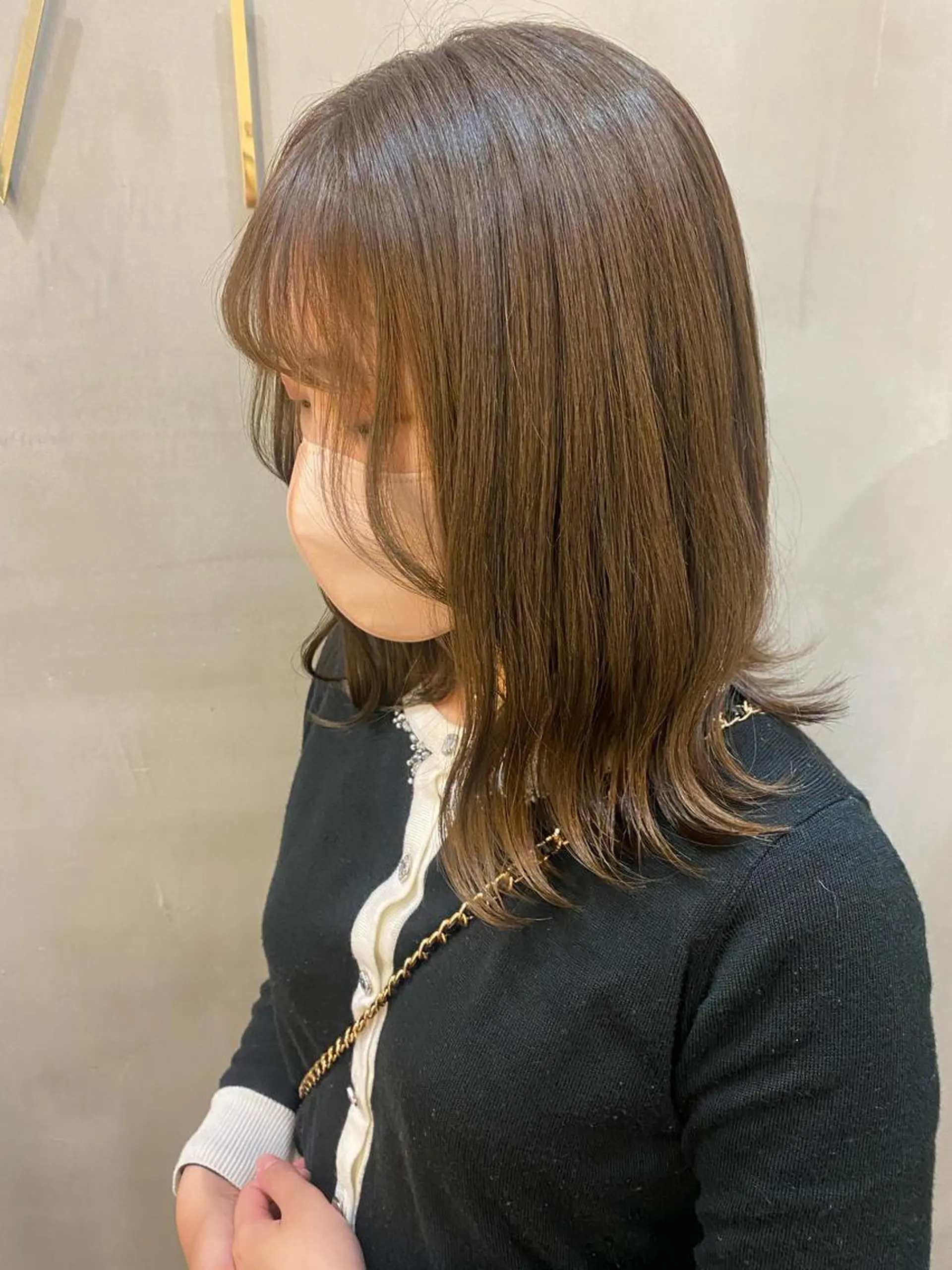 セミロング カラー 韓国×髪質改善カラー 💎hinaのヘアスタイル