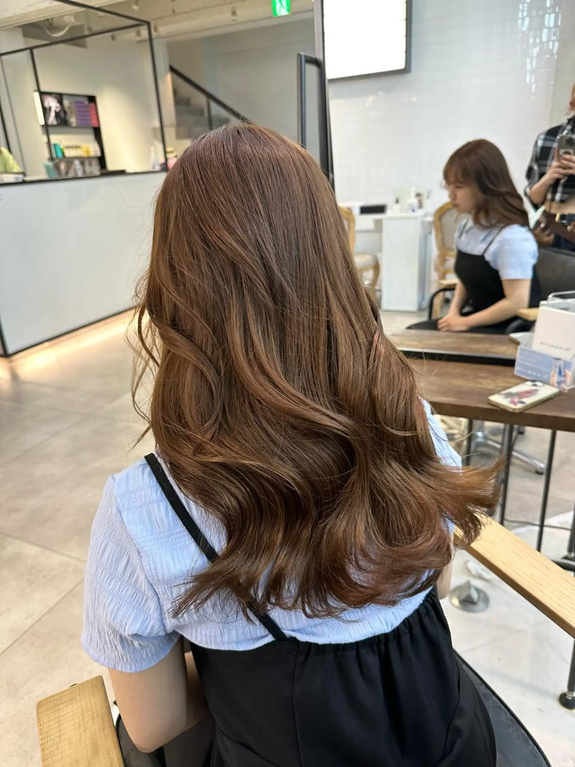 セミロング ヘアカラー 🎀韓国レイヤー特化 🎀ベージュ/ミクのヘアスタイル