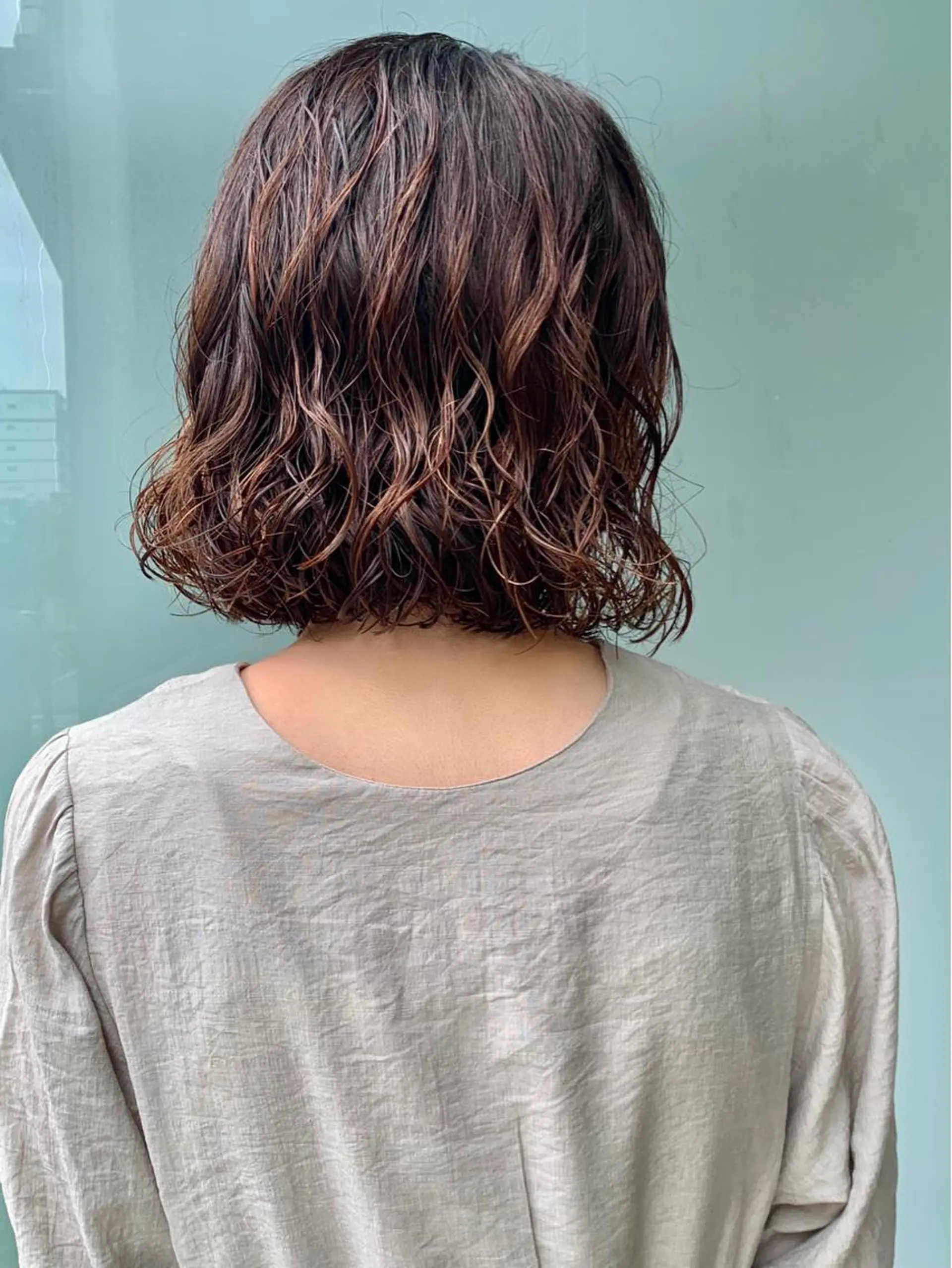 ミディアム パーマ ミディアムパーマ ボブ Joh/メンズカット /レイヤー/ブリーチのヘアスタイル