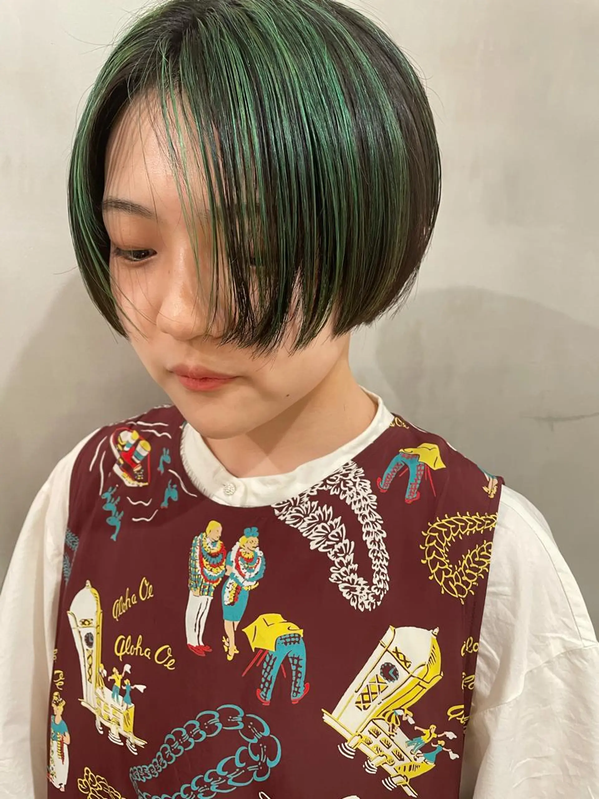 ショート カラー カット ヘアカラー 優 作のヘアスタイル